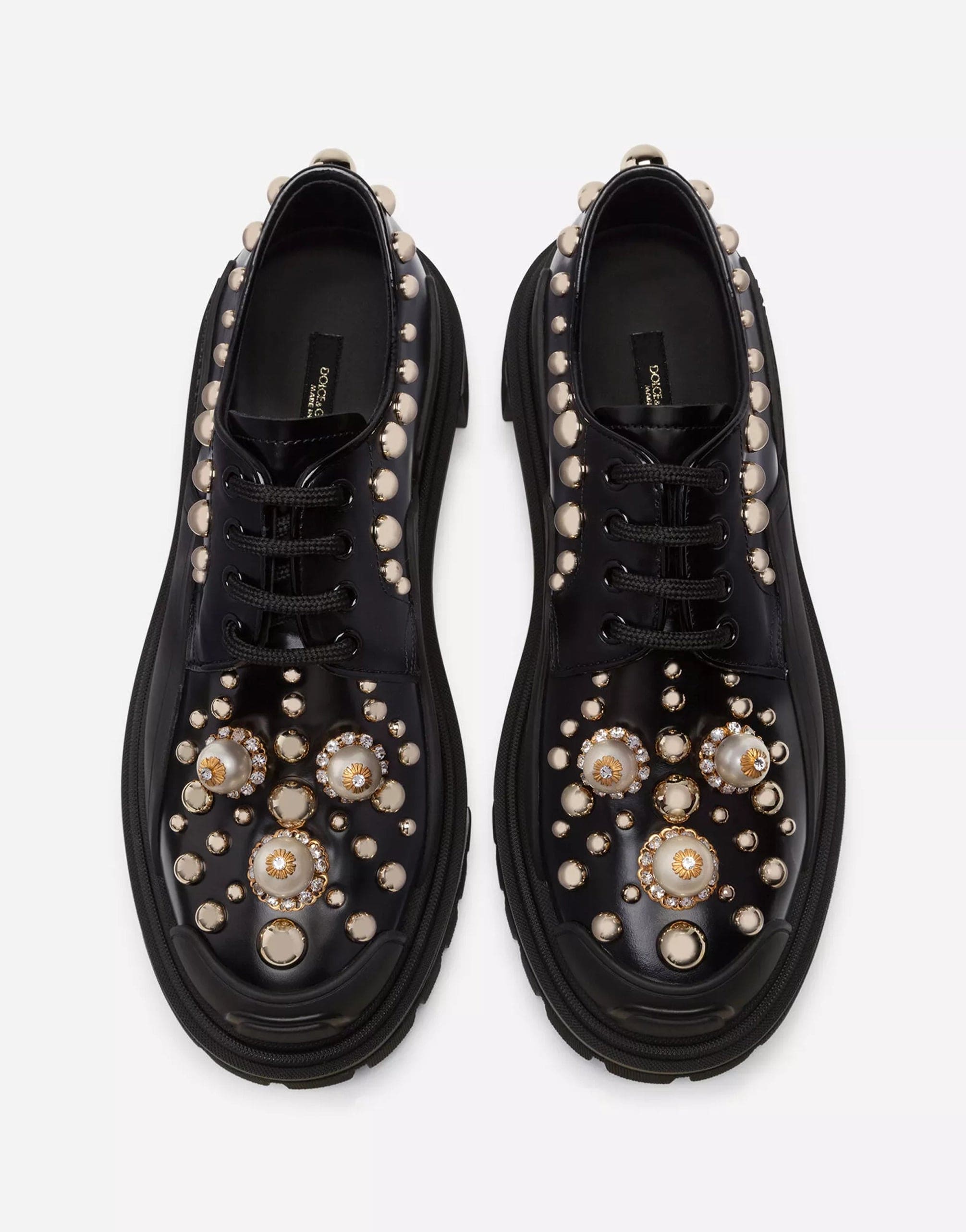 Dolce & Gabbana Pearled And Studded Trekking Shoes