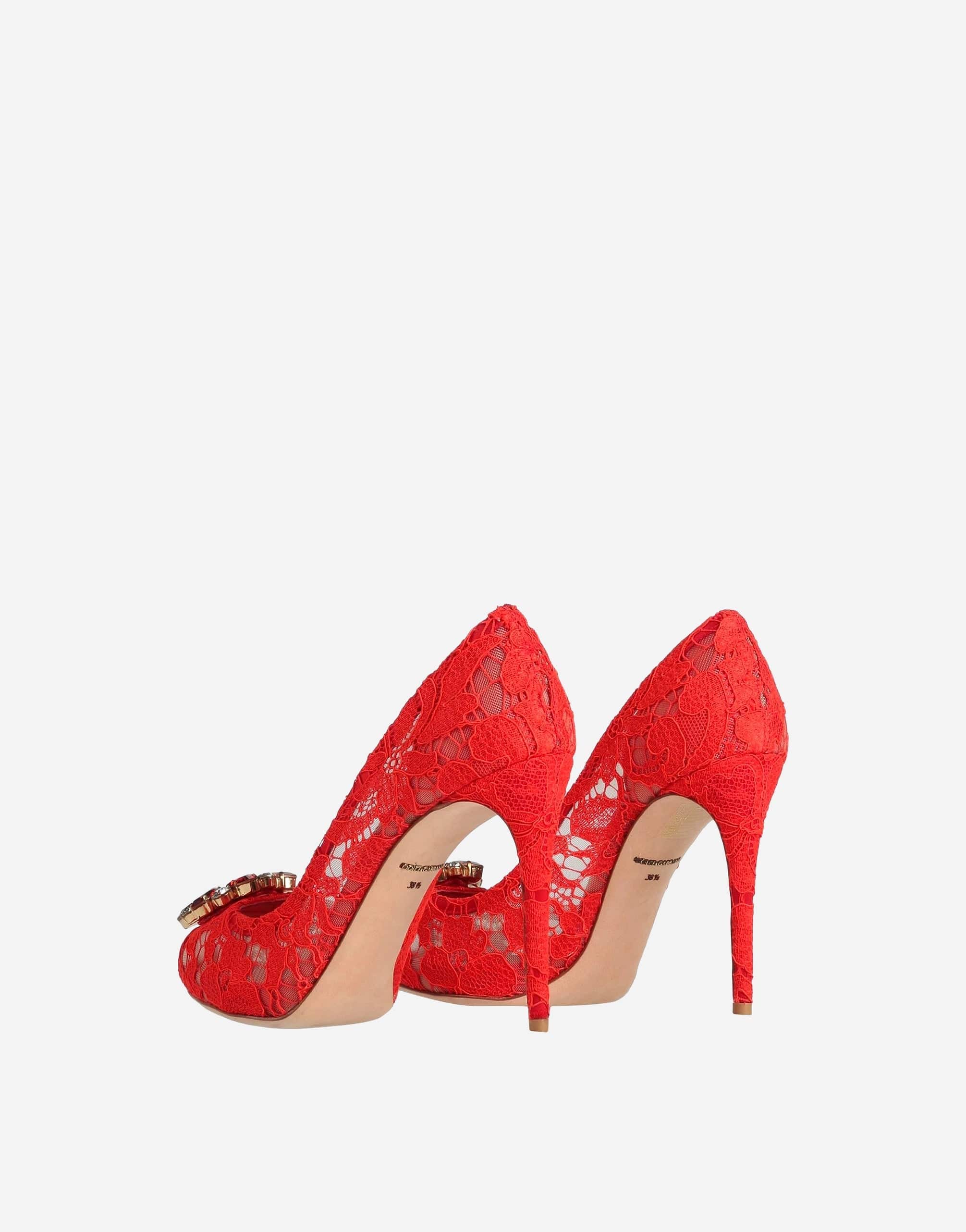 Dolce Gabbana Peep Toe Taormina Lace Pumps Sendegaro VN