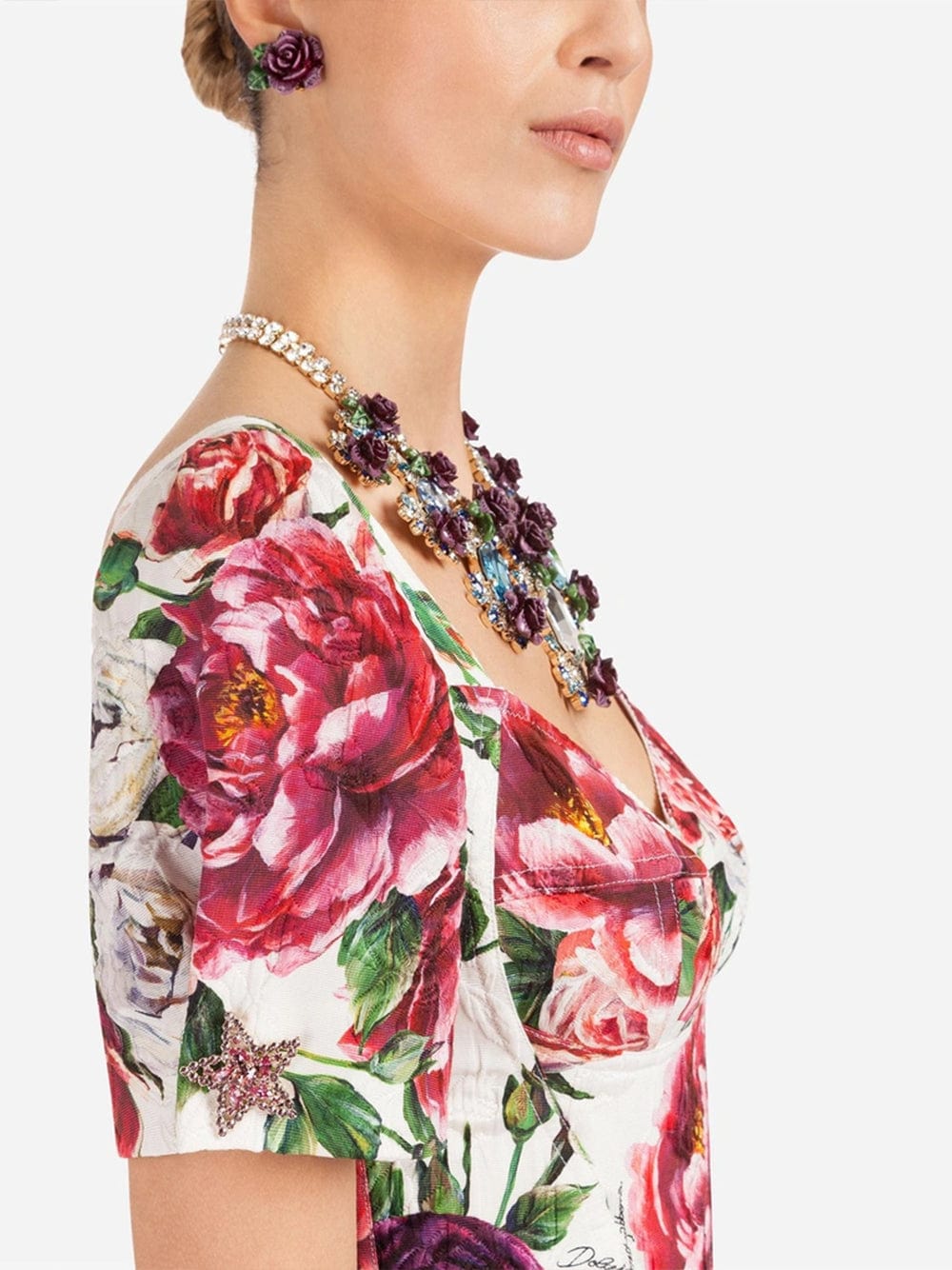 Dolce and gabbana peony clearance print dress