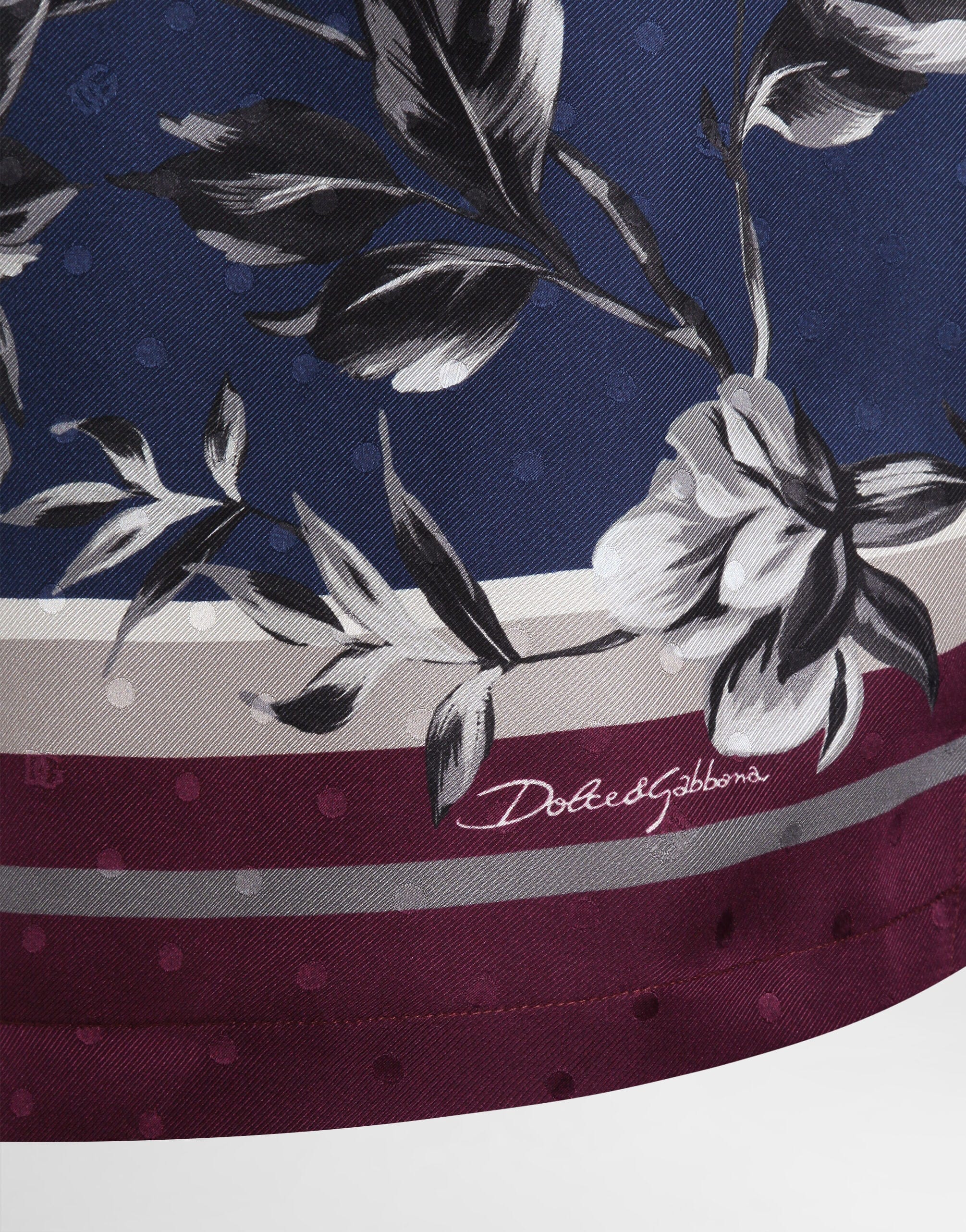 Dolce & Gabbana 牡丹印花斜紋夏威夷襯衫