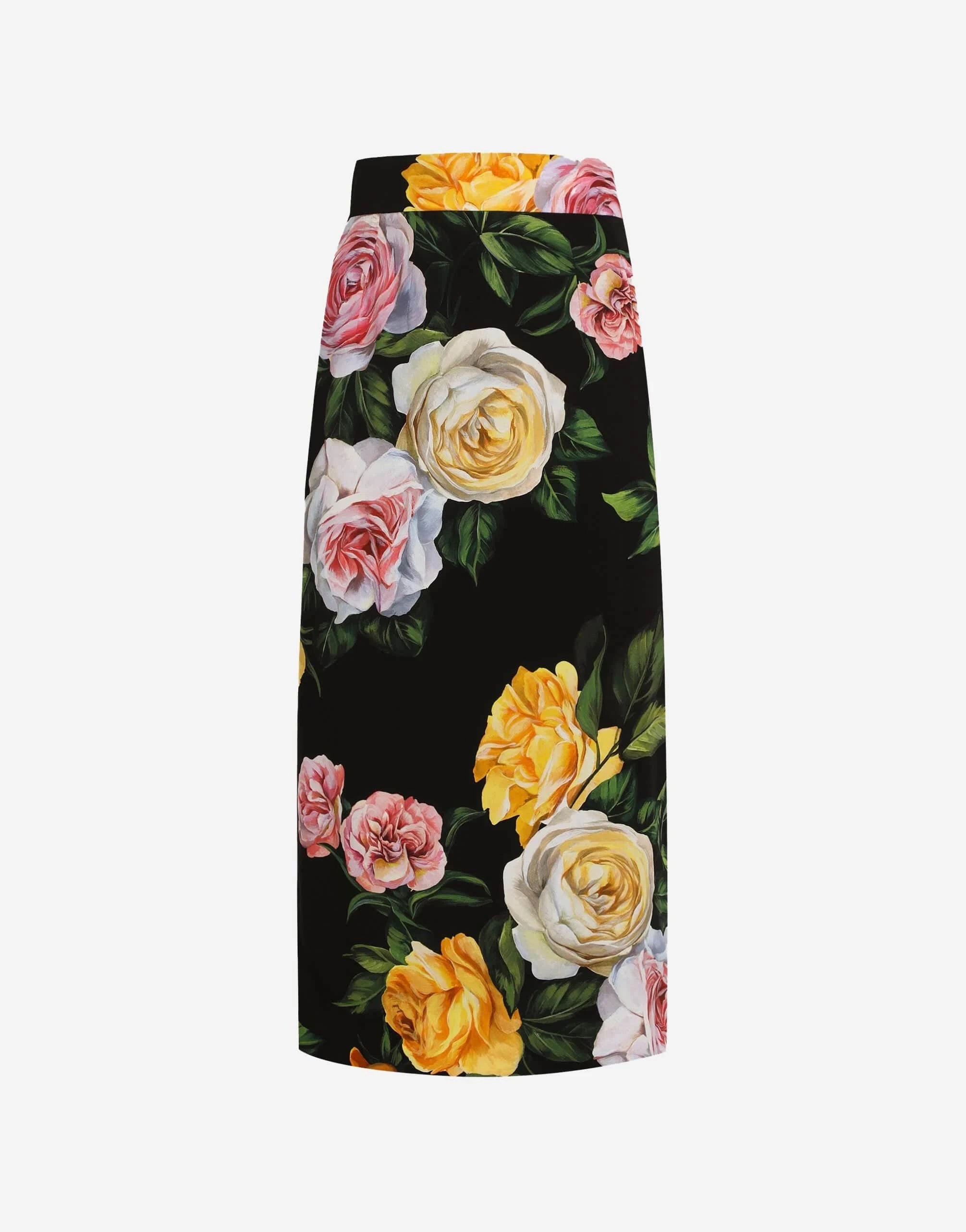 Dolce & Gabbana Peony Rose-Print Midi Skirt | Sendegaro US Dolce & Gabbana Peony Rose-Print Midi Skirt | Sendegaro US