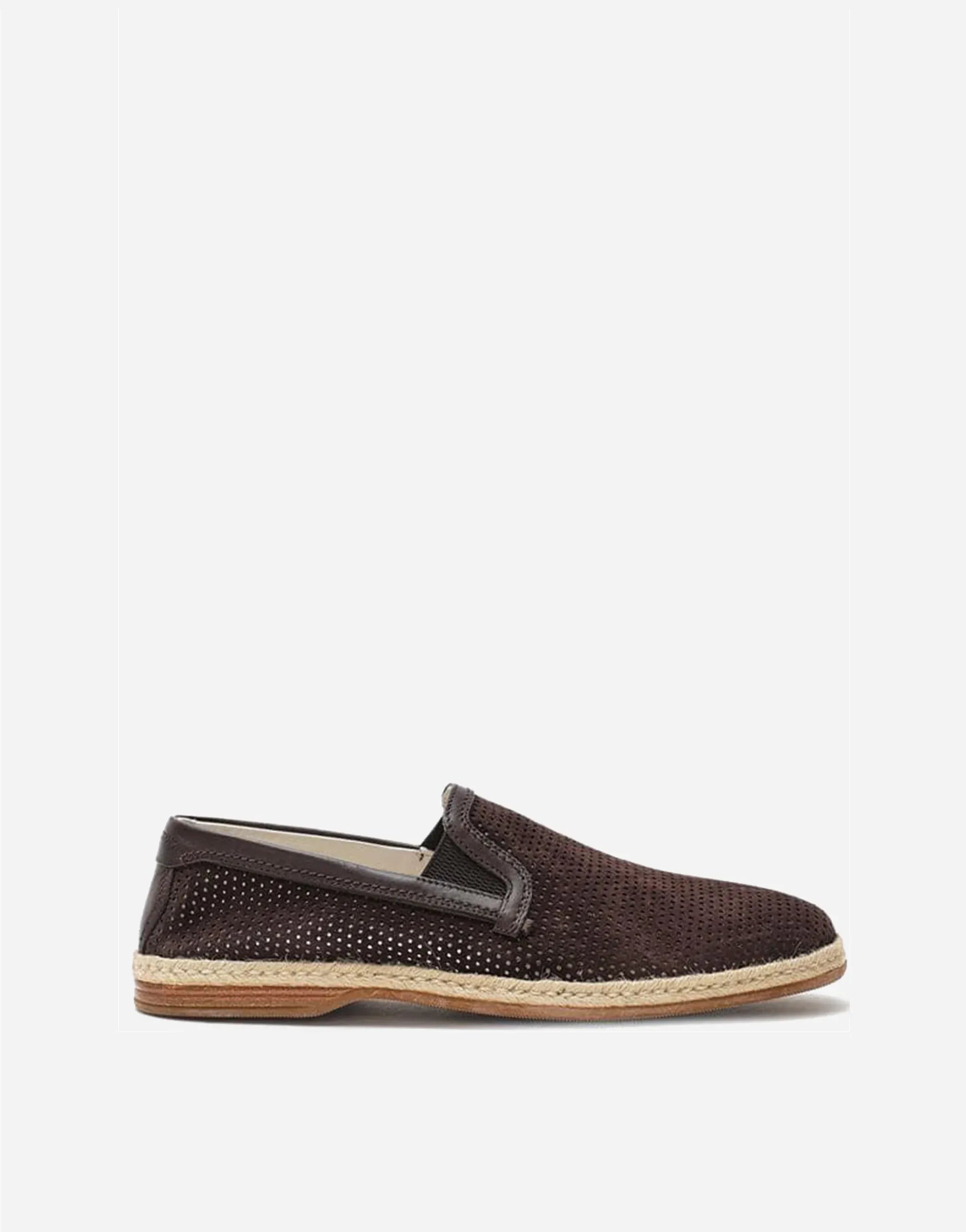 Dolce & Gabbana Perforated Suede Slippers