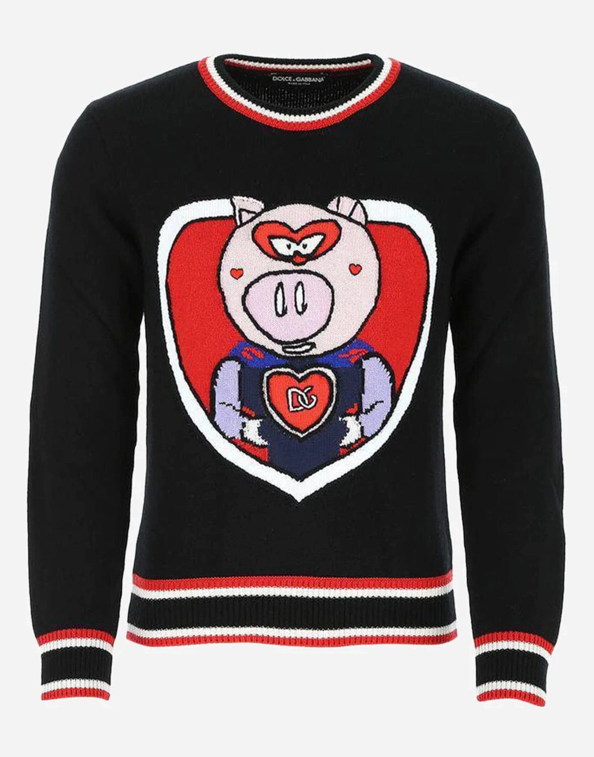 Dolce & Gabbana Pig Print Cashmere Sweater