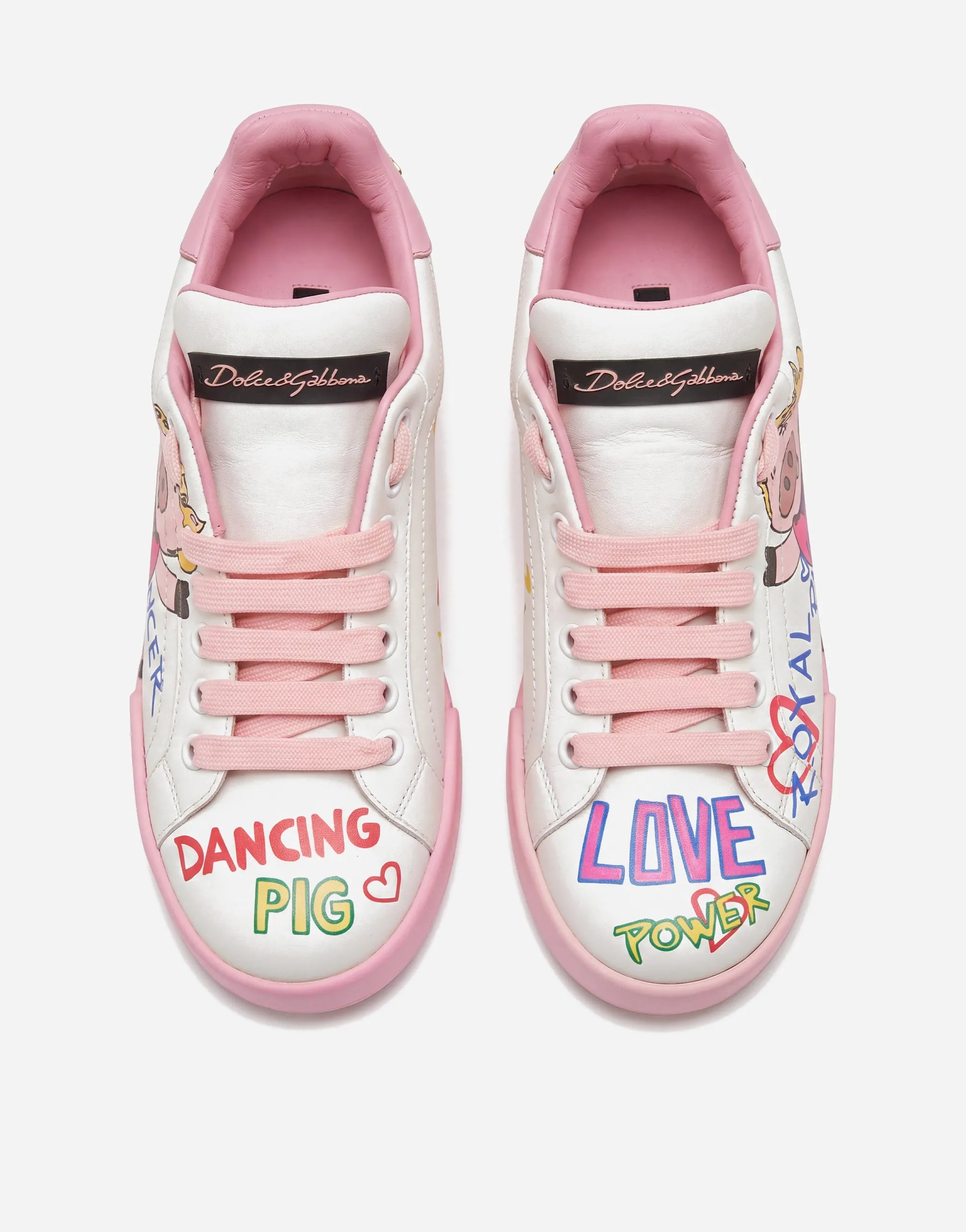 Dolce & Gabbana Dolce & Gabbana Pig-Print Portofino Sneakers