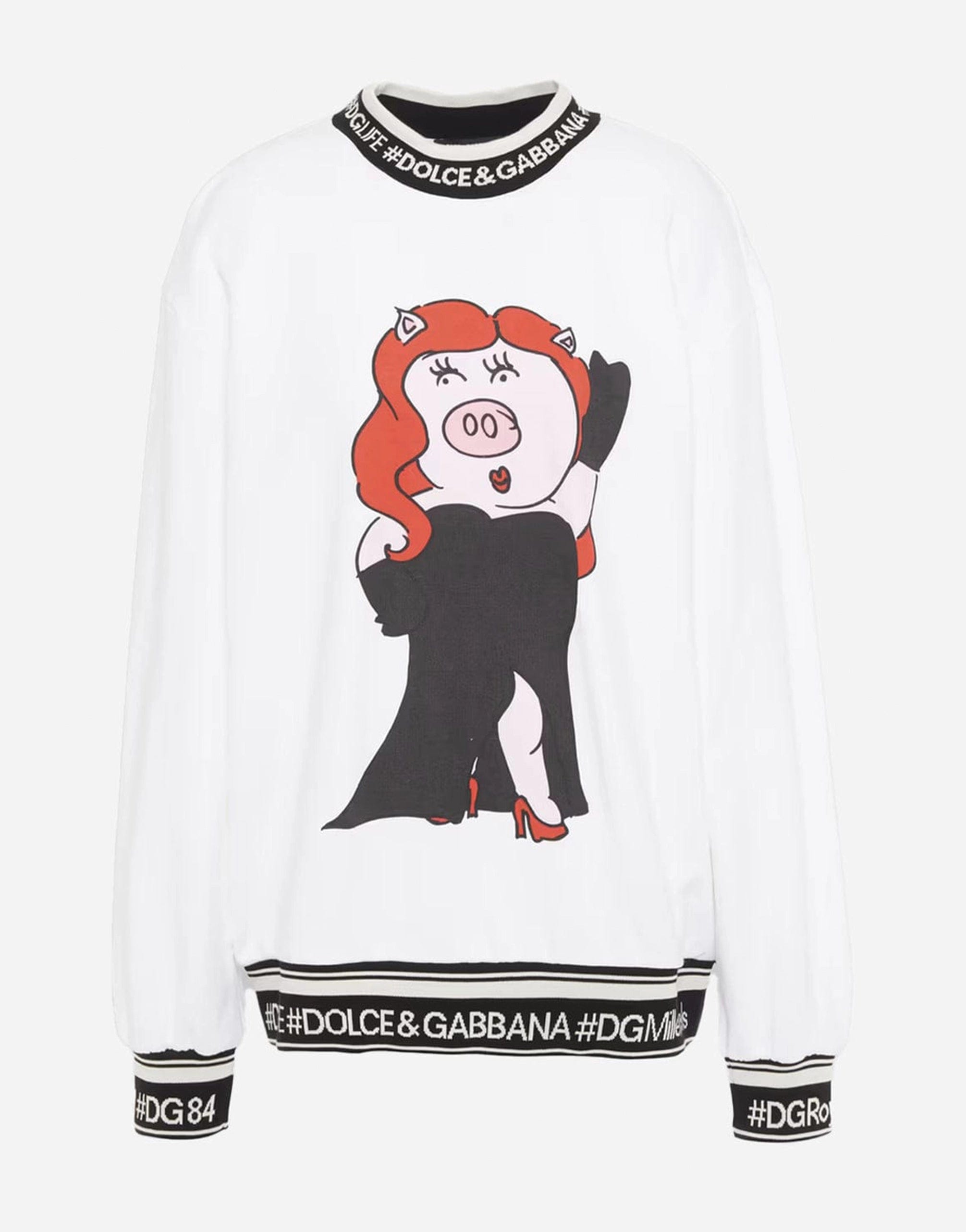 Dolce & Gabbana Pig Print Sweatshirt