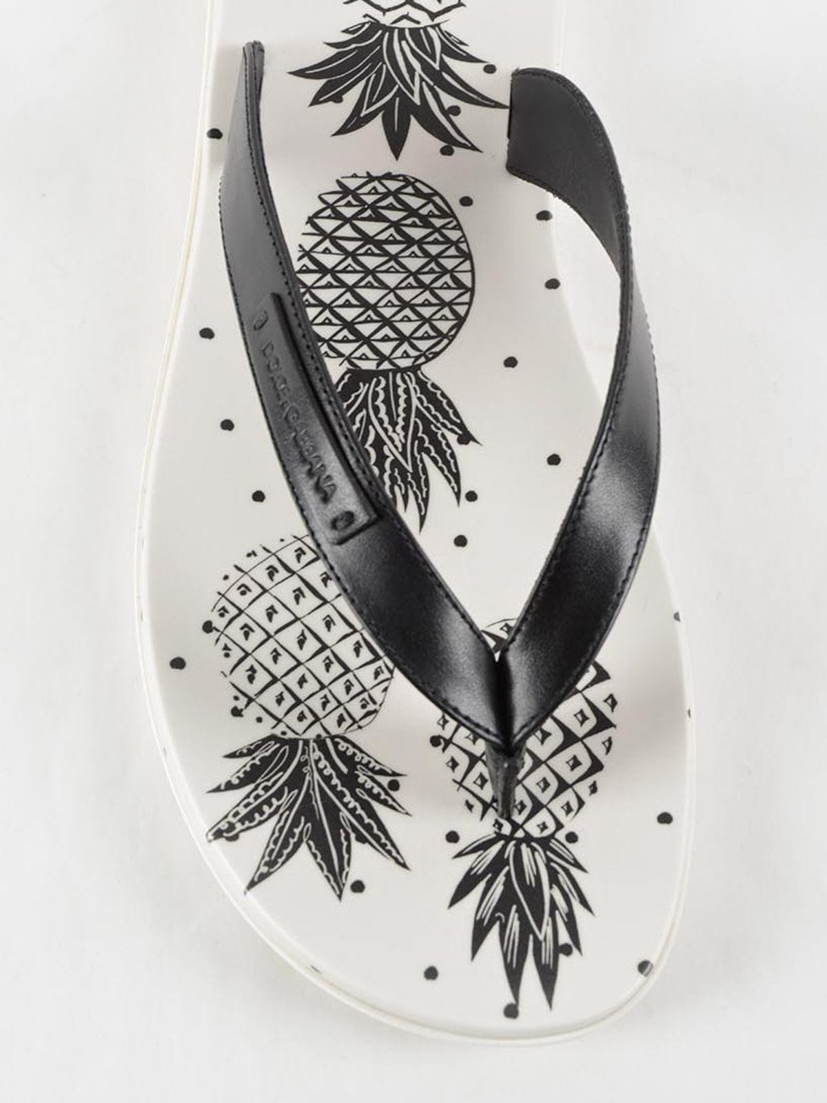 Dolce & Gabbana Pineapple-Print Rubber Flip-Flops