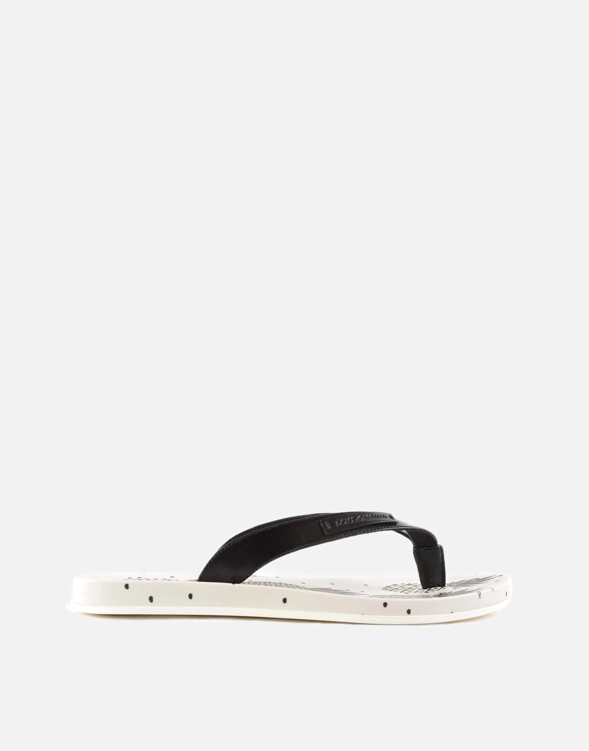 Dolce & Gabbana Pineapple-Print Rubber Flip-Flops