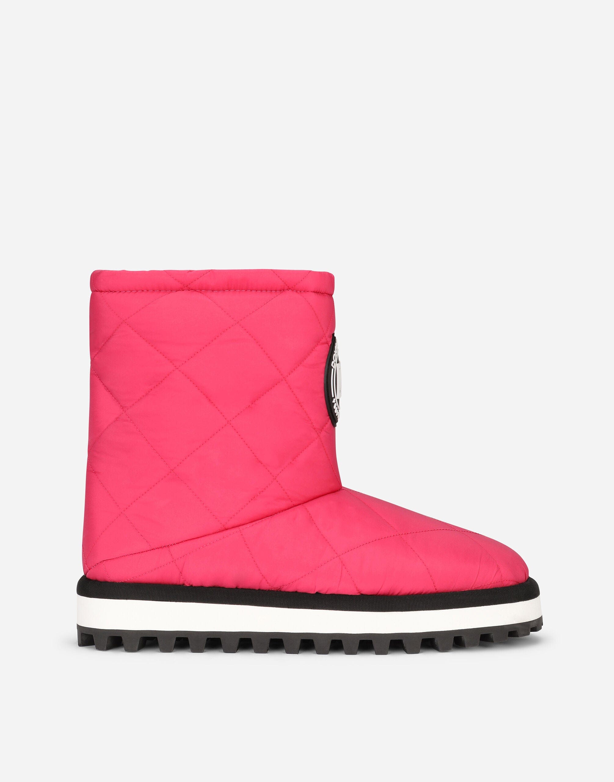 Dolce & Gabbana Pink DG Logo Ankle Boots