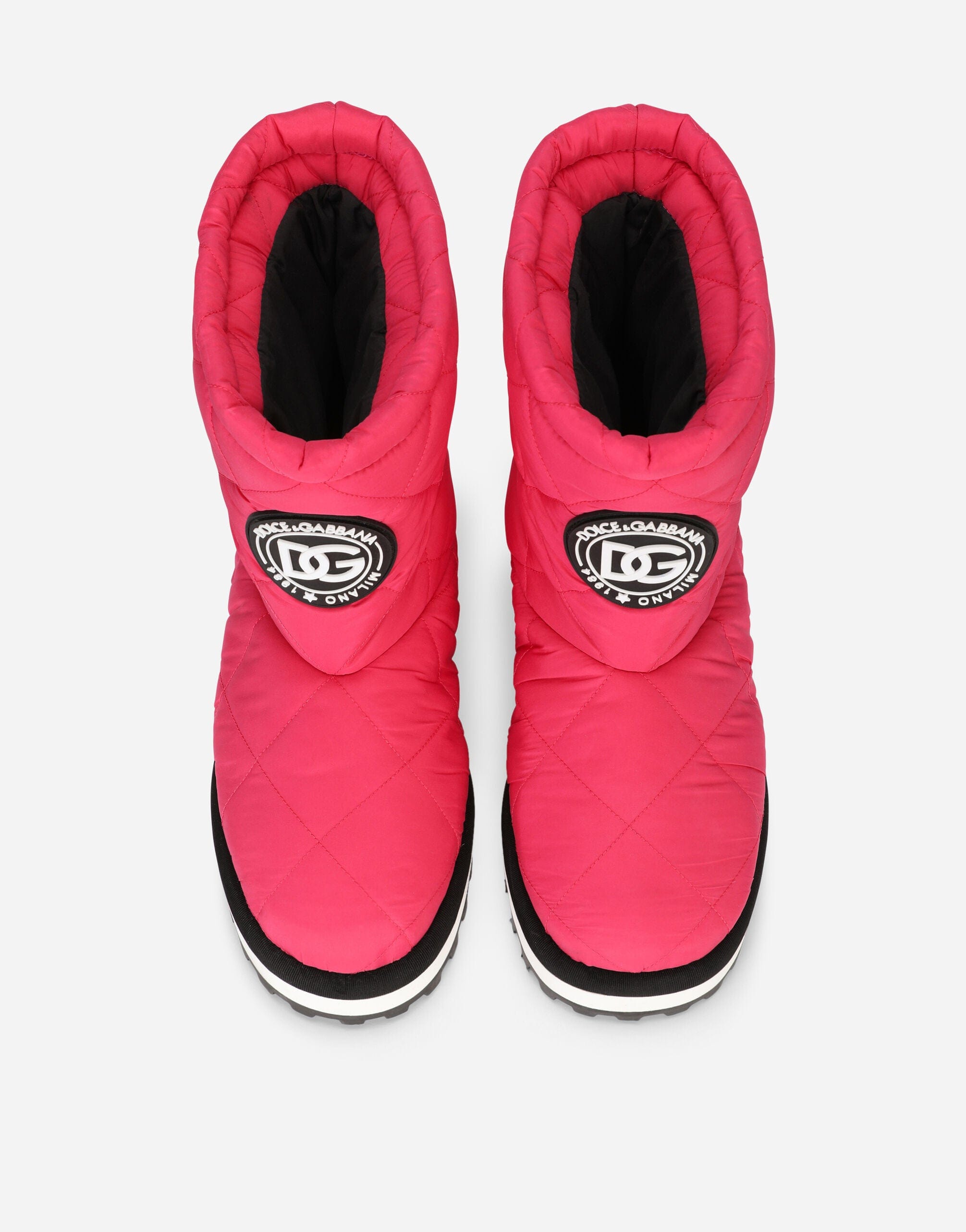 Dolce & Gabbana Pink DG Logo Ankle Boots