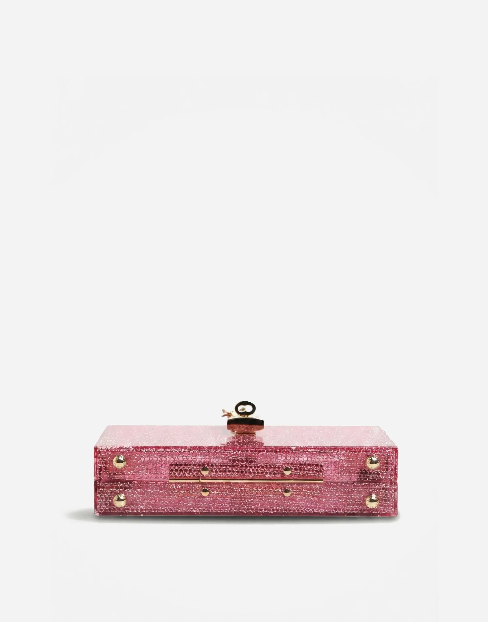 Dolce & Gabbana Pink Sequin Box Clutch