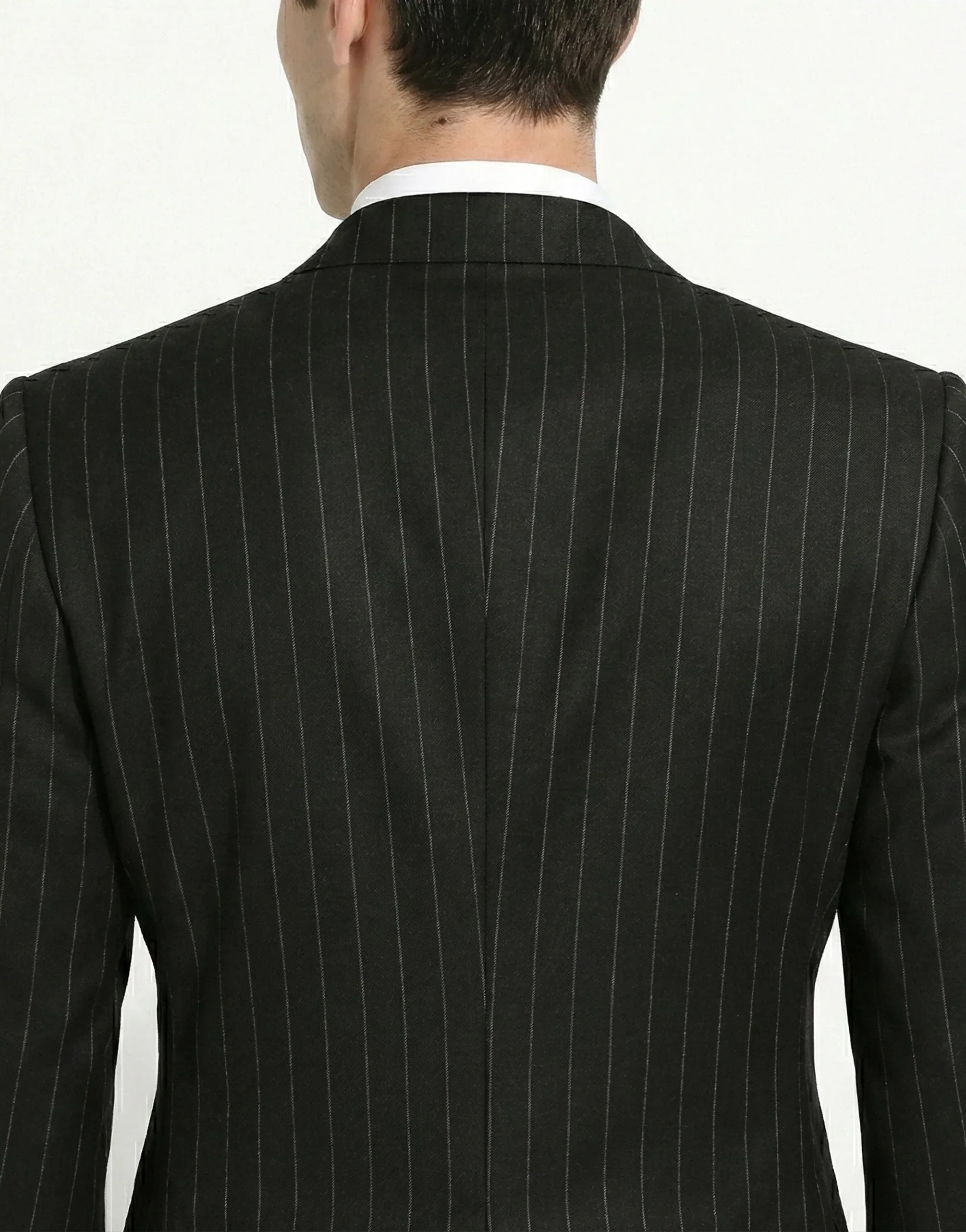 Dolce & Gabbana Pinstripe Double-Breasted Virgin Wool Blazer