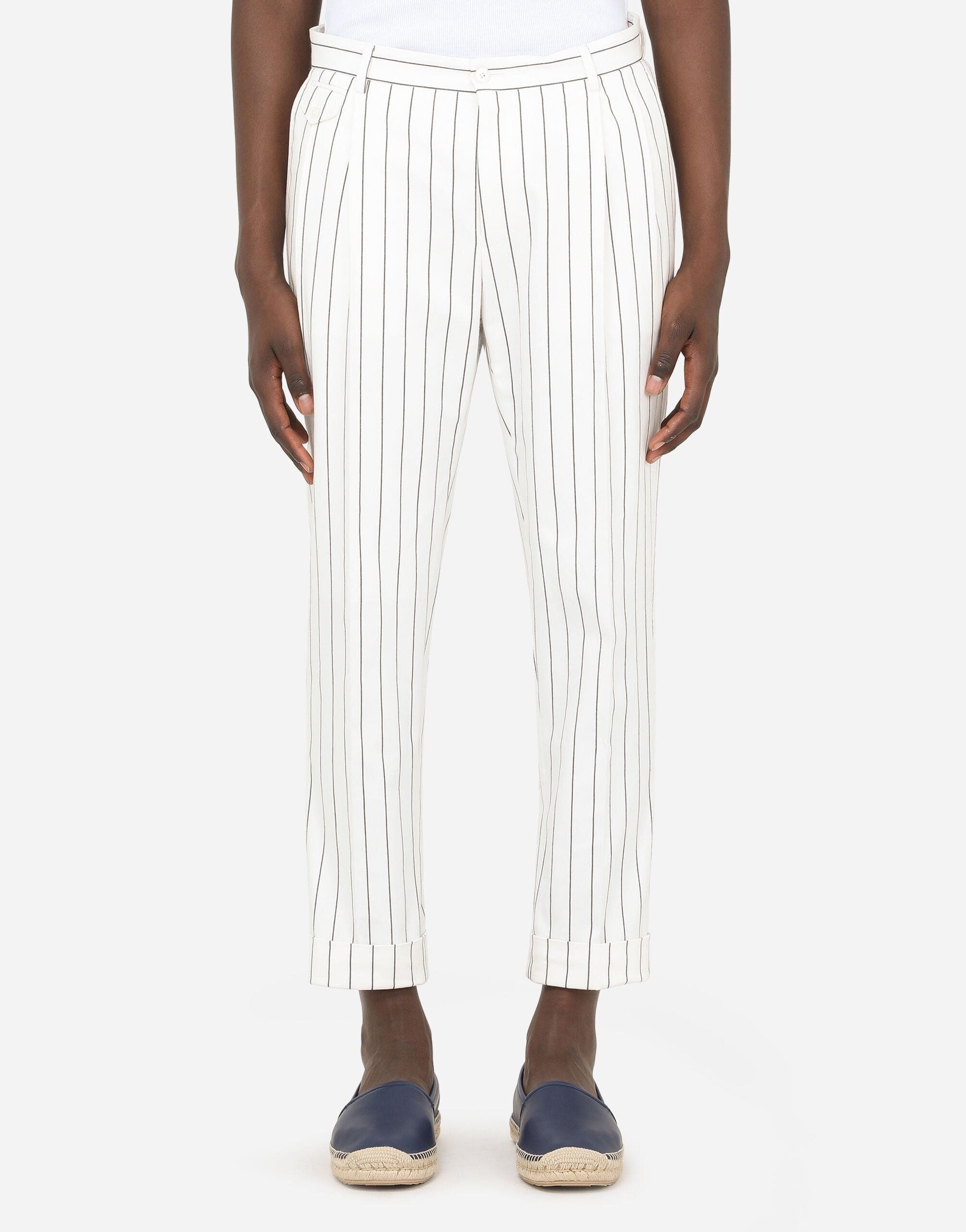 Pinstripe stretch outlet pants