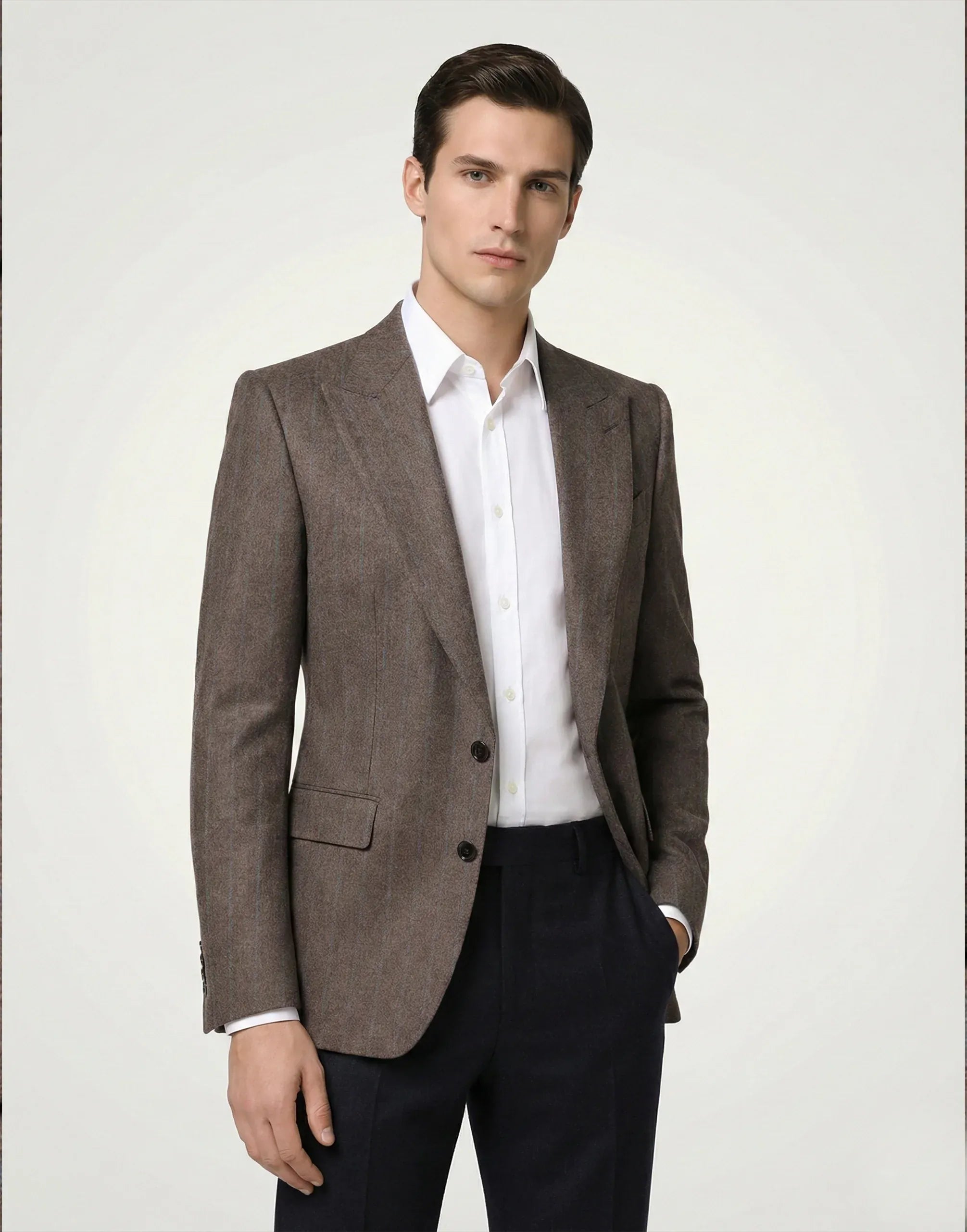 Dolce & Gabbana 条纹羊毛西装外套