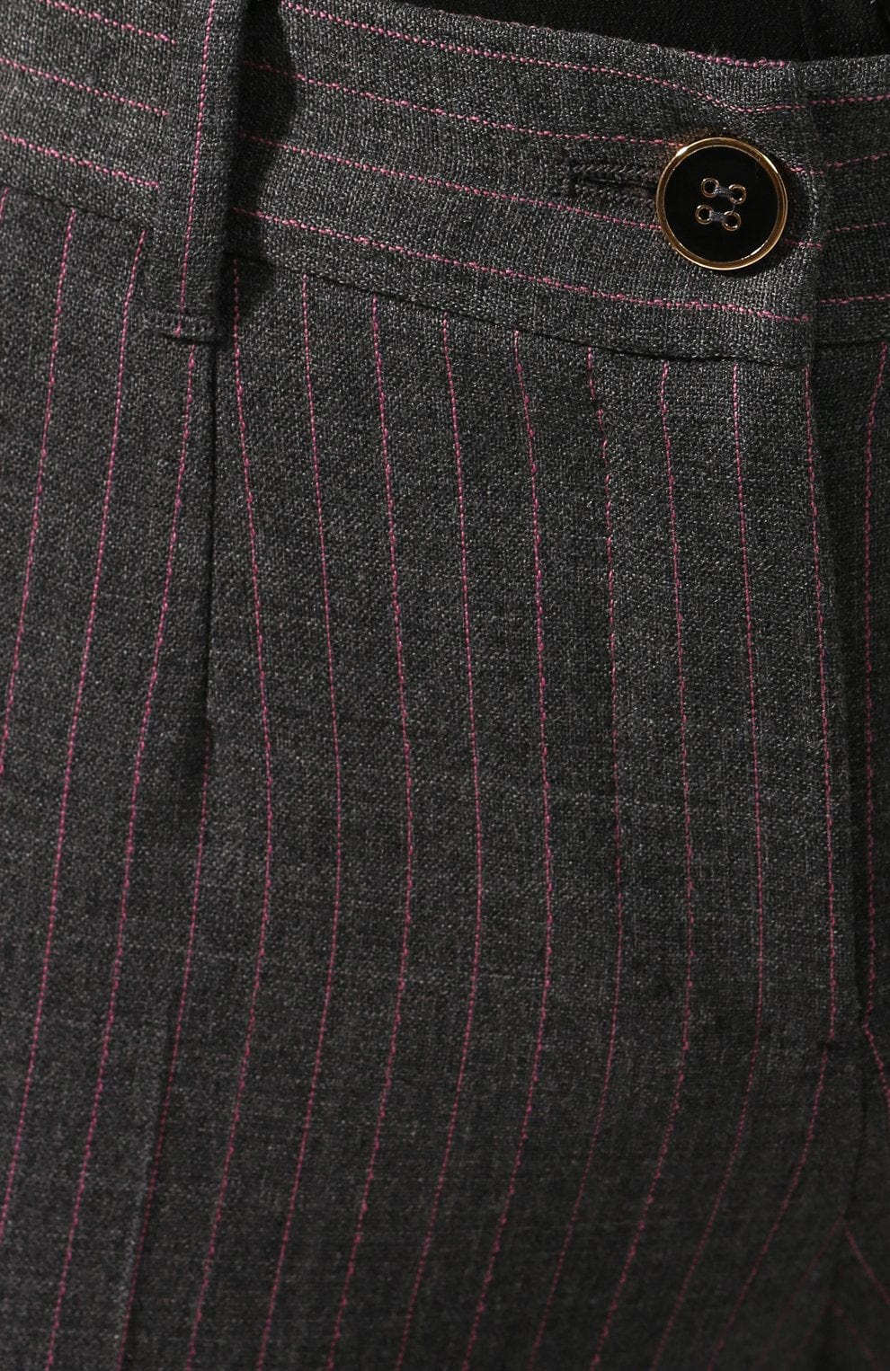 Pinstriped Wool Pants