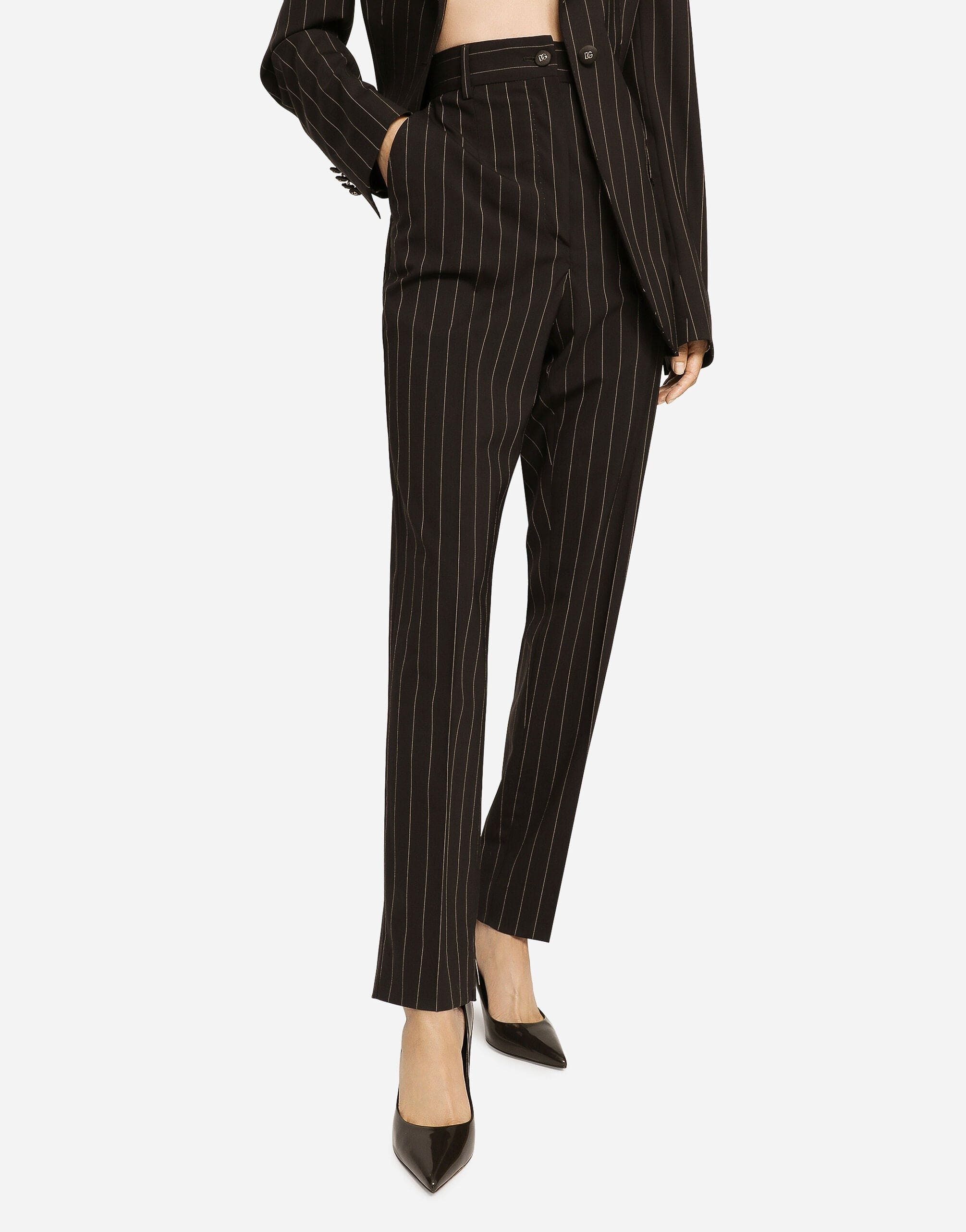 Dolce & Gabbana Pinstripe Wool Pants