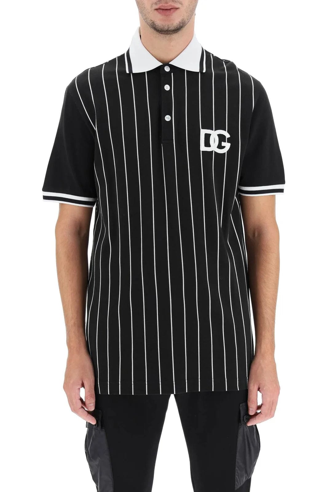 Dolce & Gabbana Piqué Polo-Shirt DG Patch