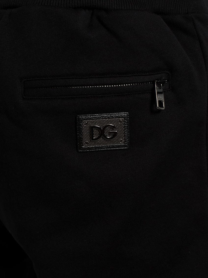 Dolce & Gabbana Plaque Logo Cotton Sweatpants