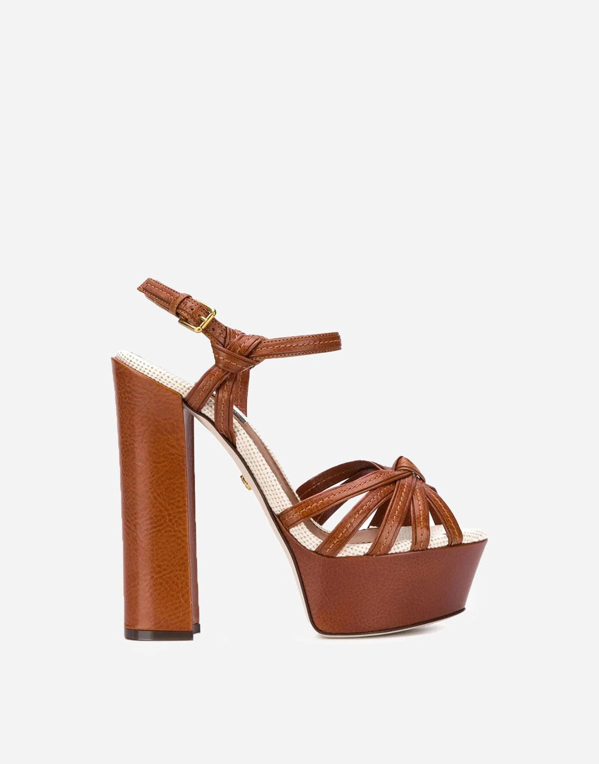 Dolce & Gabbana Platform Leather Sandals
