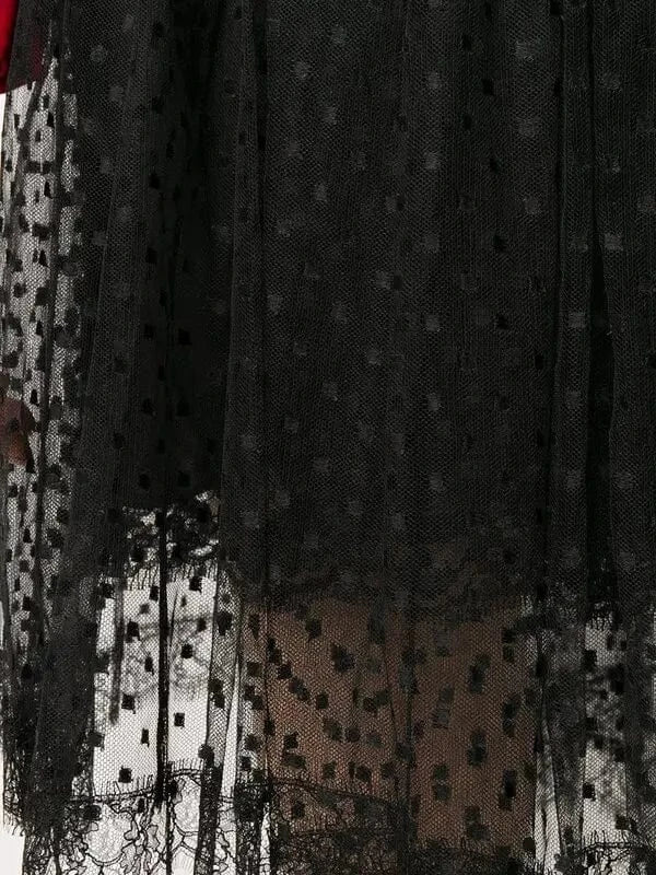 Jupe Midi Noire En Dentelle Dolce & Gabbana - Taille S (IT 40) - Occasion Très Bon état