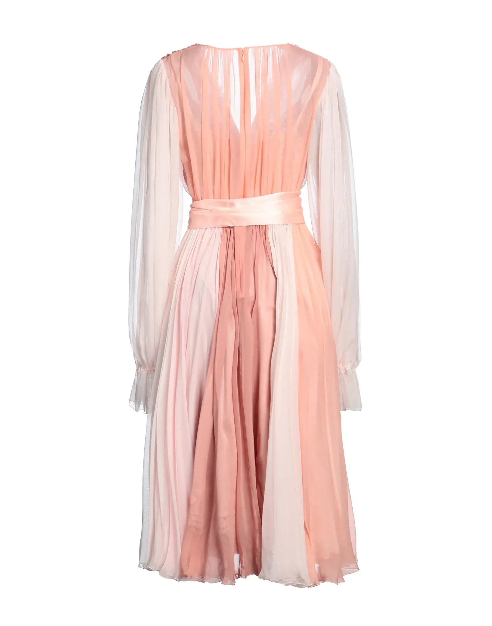 Dolce & Gabbana Pleated Silk Midi Dress