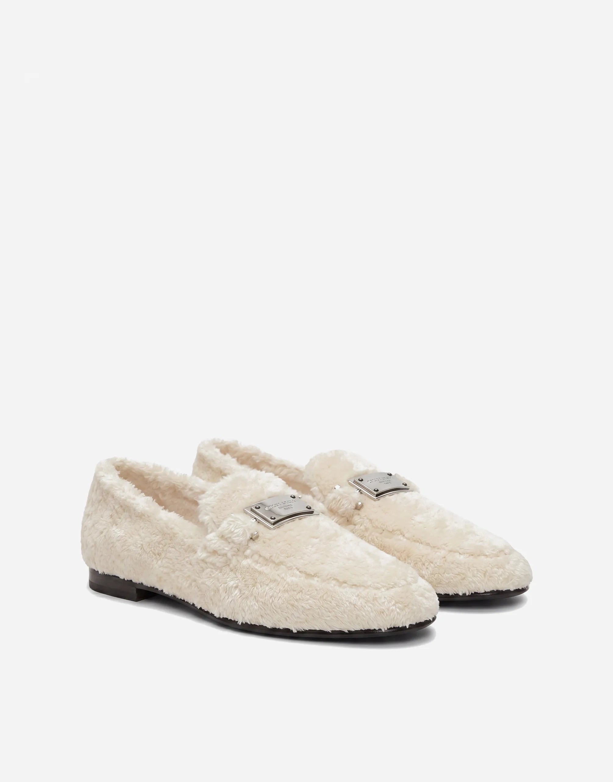 Dolce & Gabbana Dolce & Gabbana Plush Logo Plaque Loafers
