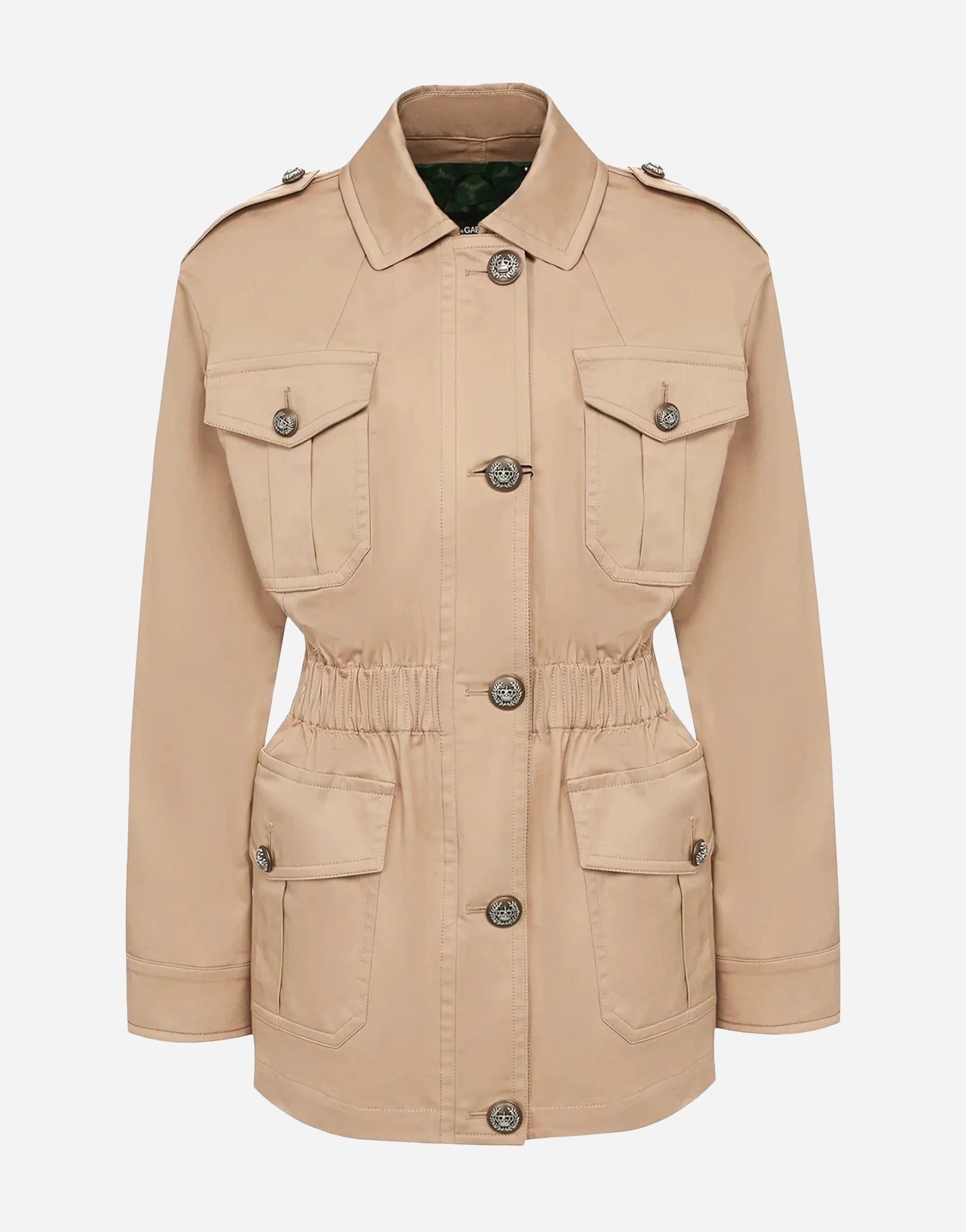 Dolce & Gabbana Pocket-Detail Button-Up Cotton Jacket