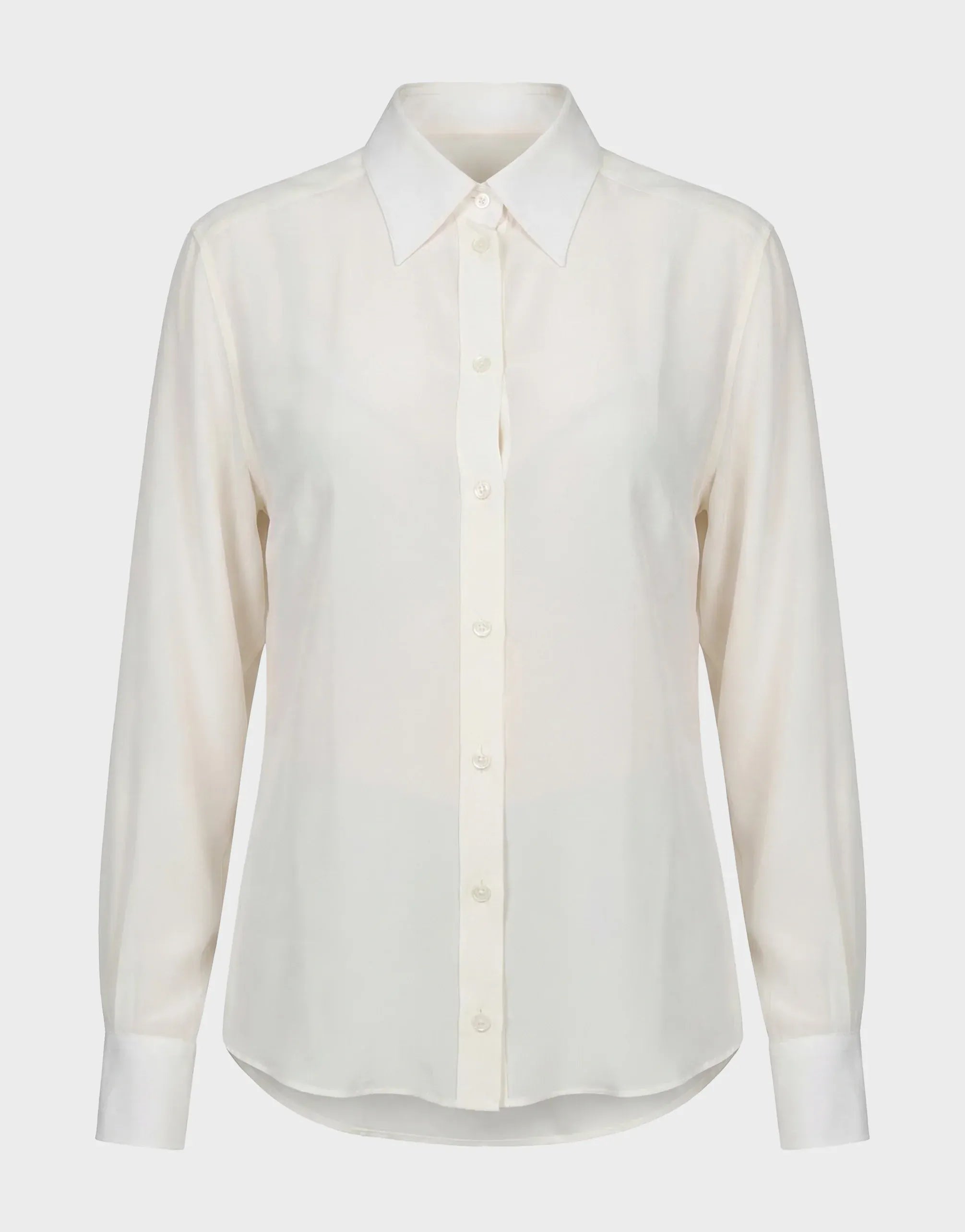 Dolce & Gabbana Point Collar Silk Shirt