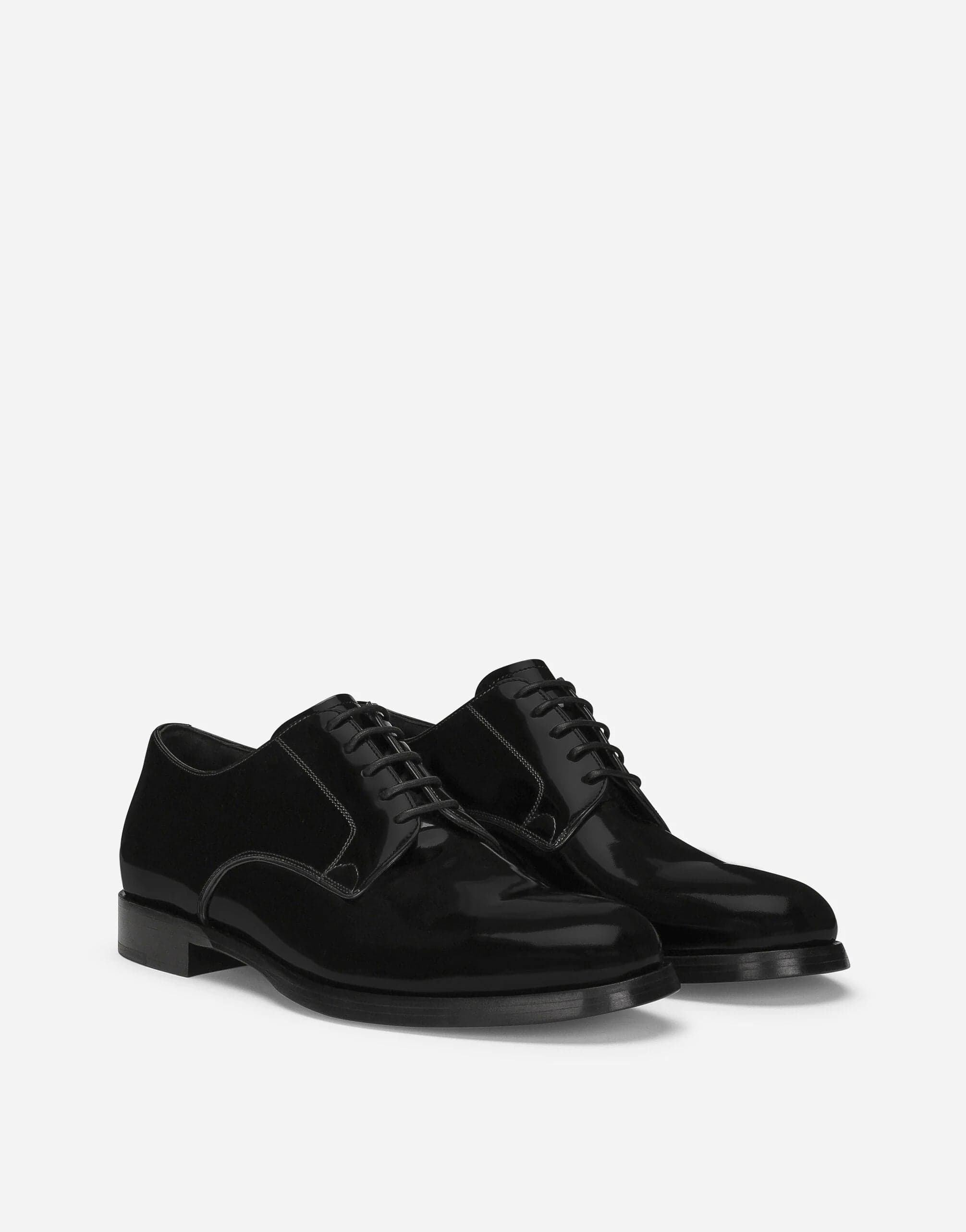 Dolce & Gabbana Polished Calfskin Derby Shoes