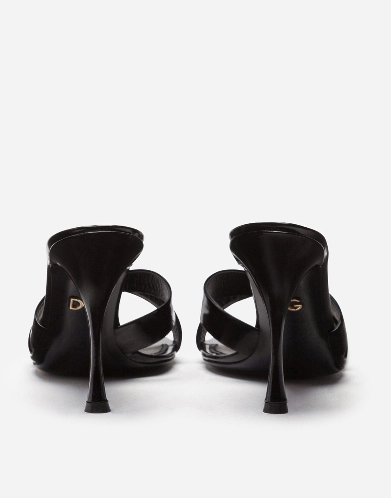 Dolce & Gabbana Polished Calfskin Mules