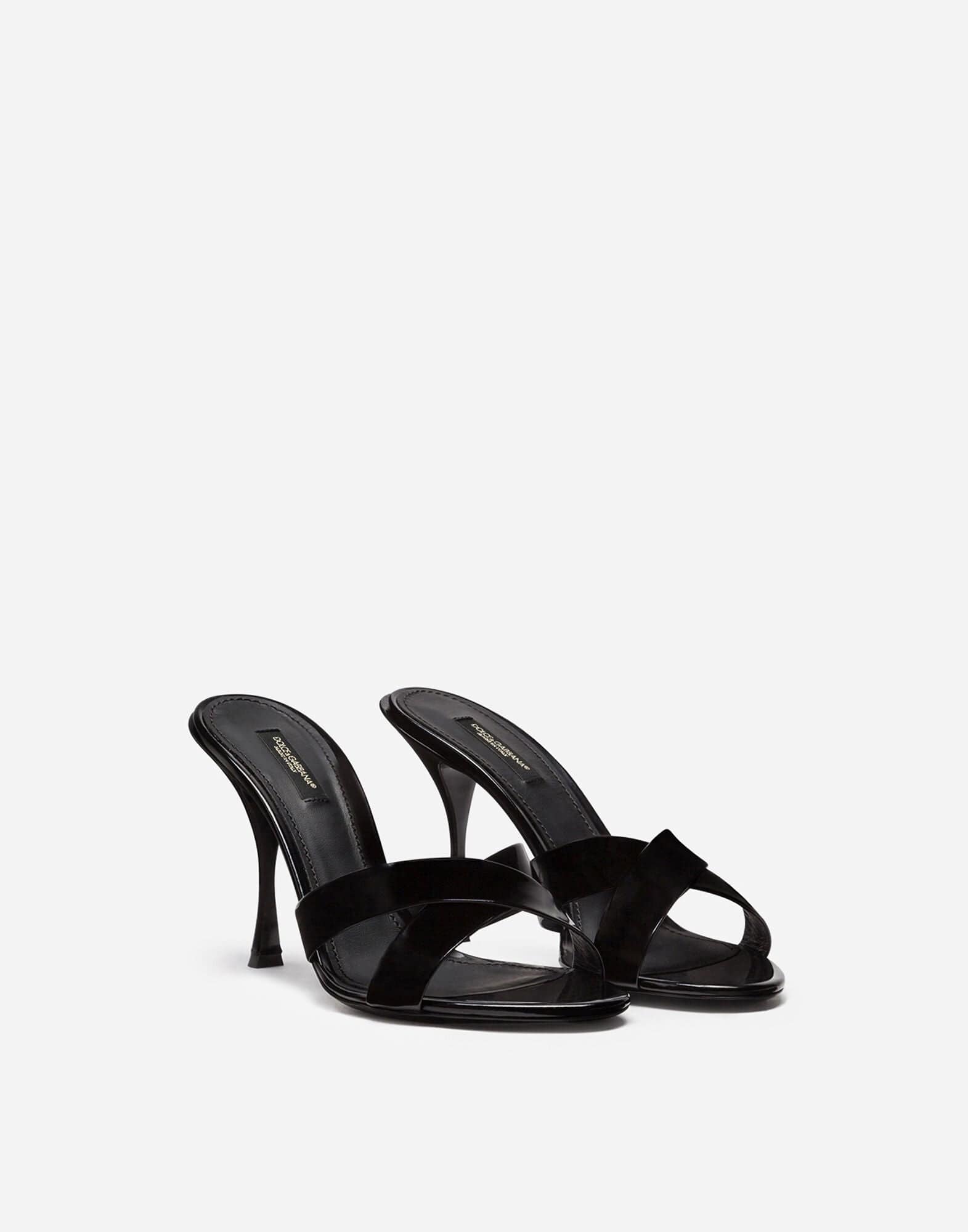 Dolce & Gabbana Polished Calfskin Mules