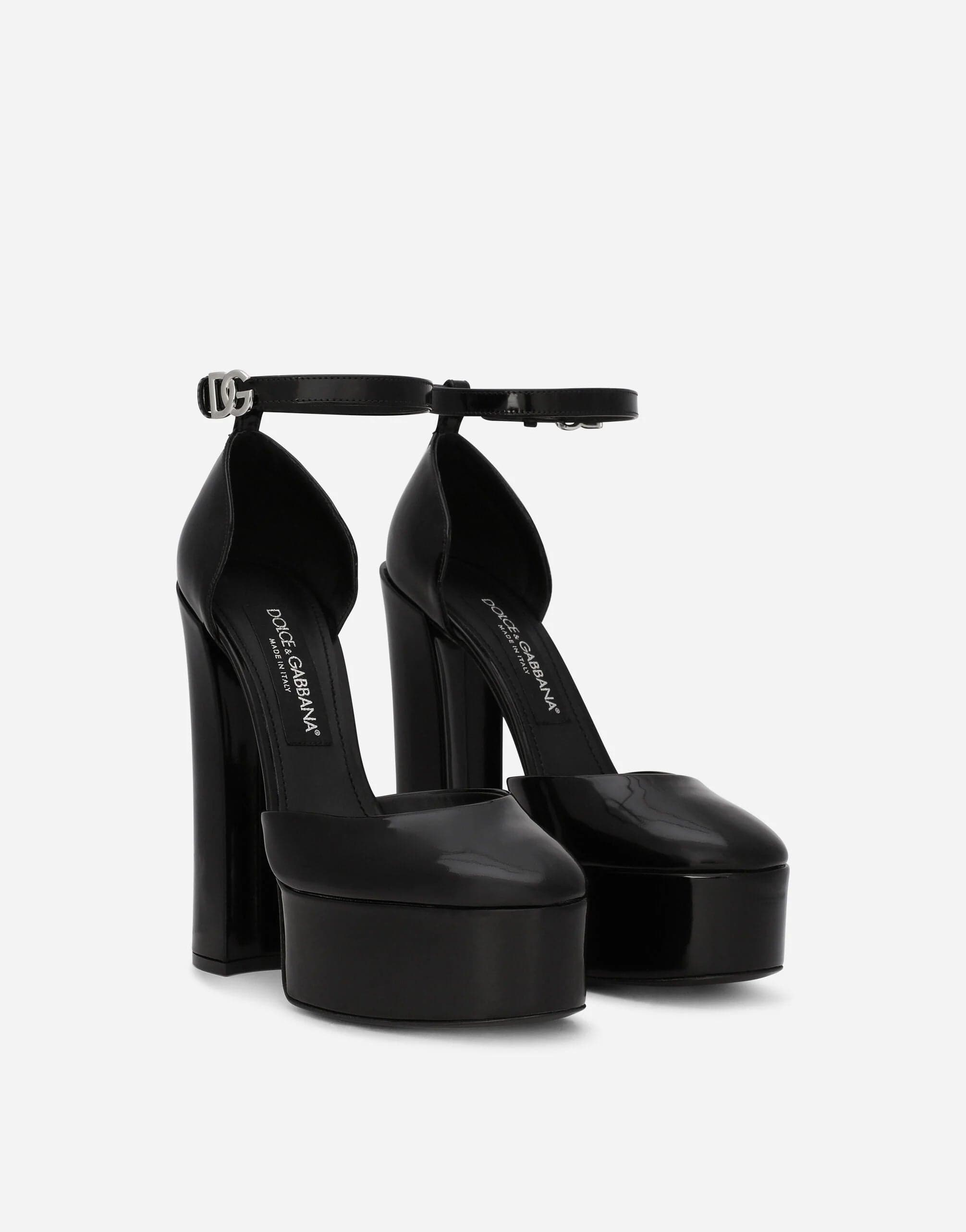 Dolce & Gabbana Polished Calfskin Platforms