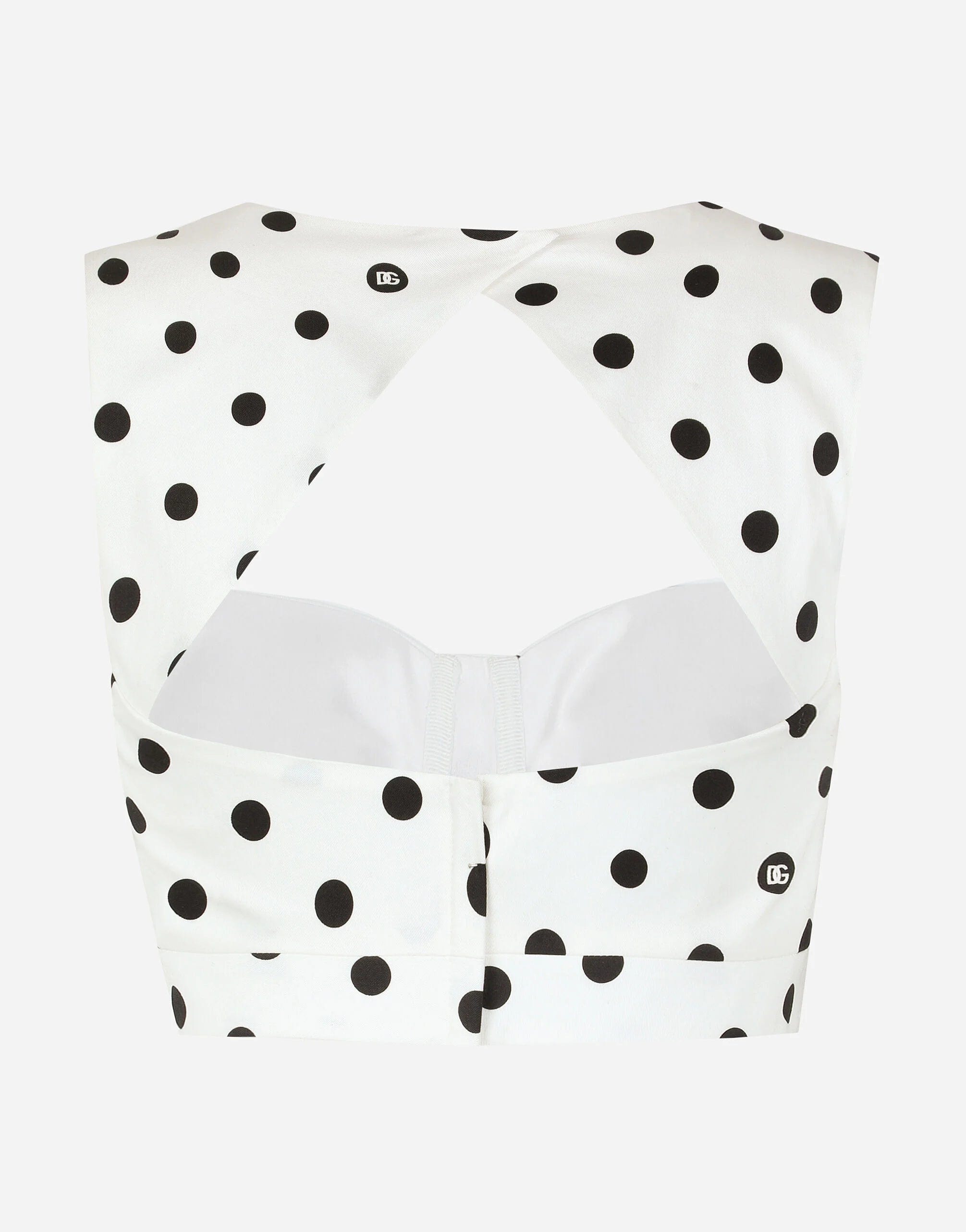 Dolce & Gabbana Polka-Dot Corset Top