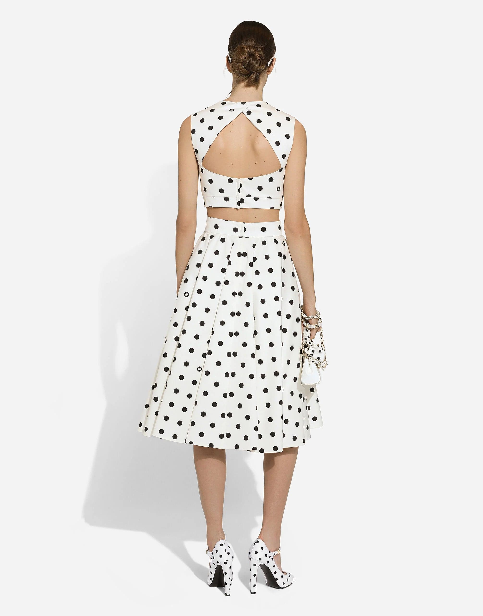 Dolce & Gabbana Polka-Dot Corset Top