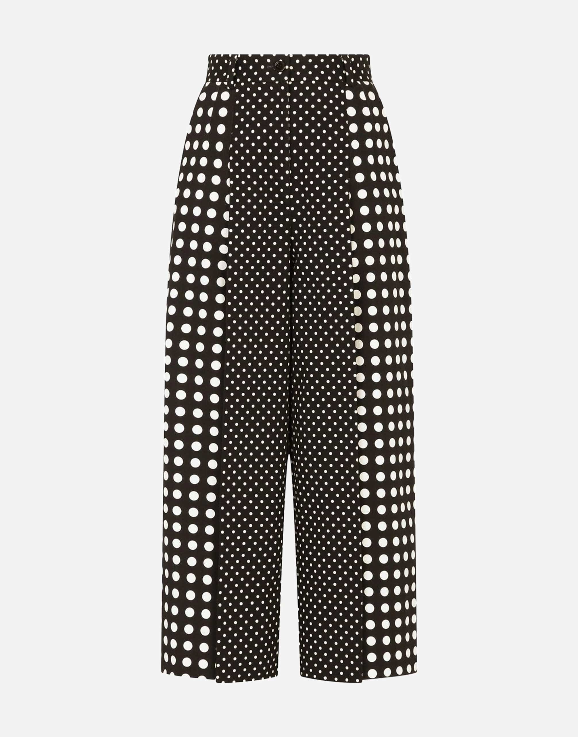Dolce & Gabbana Polka-Dot Cropped Pants