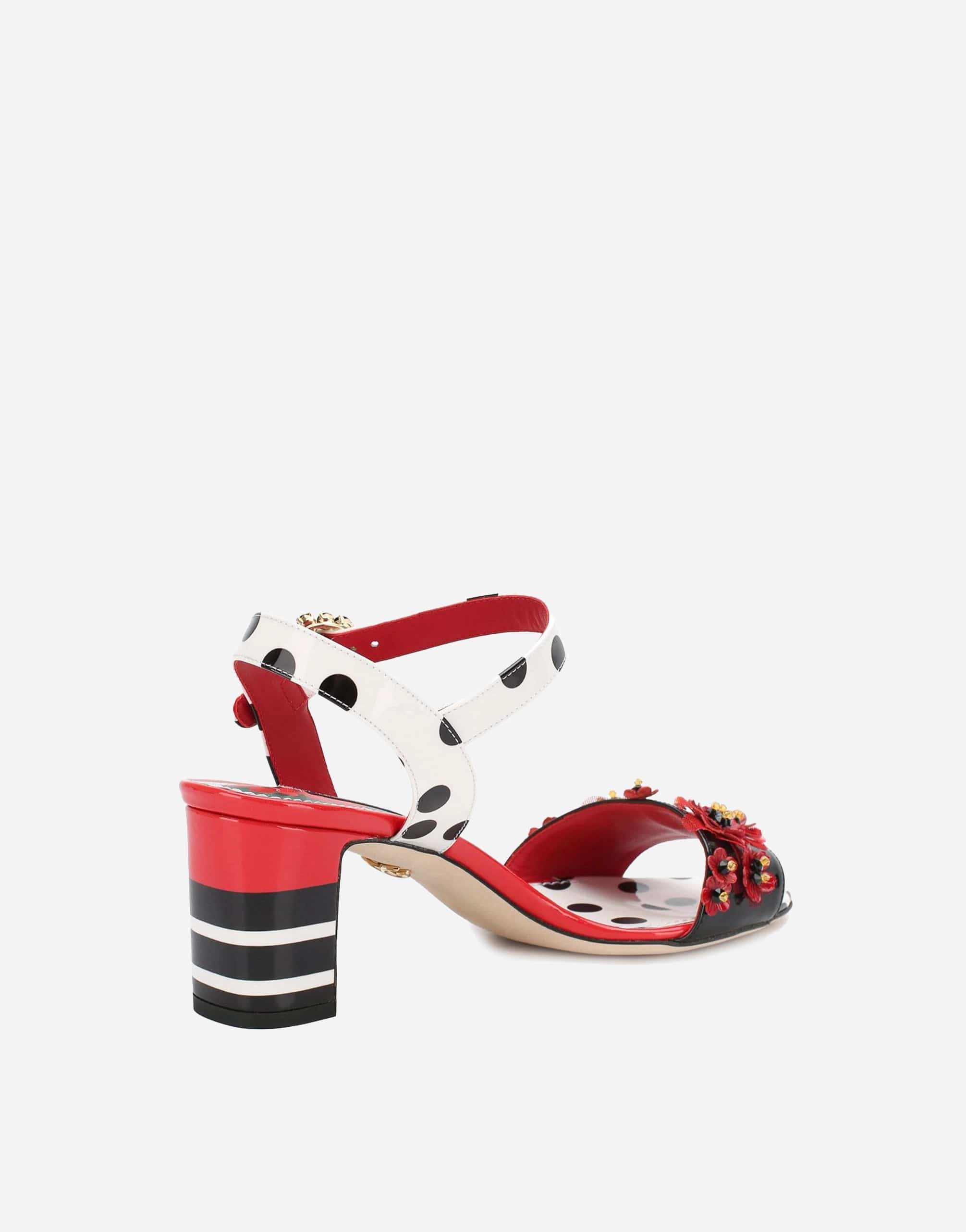 Dolce & Gabbana Polka Dot Embellished Sandals