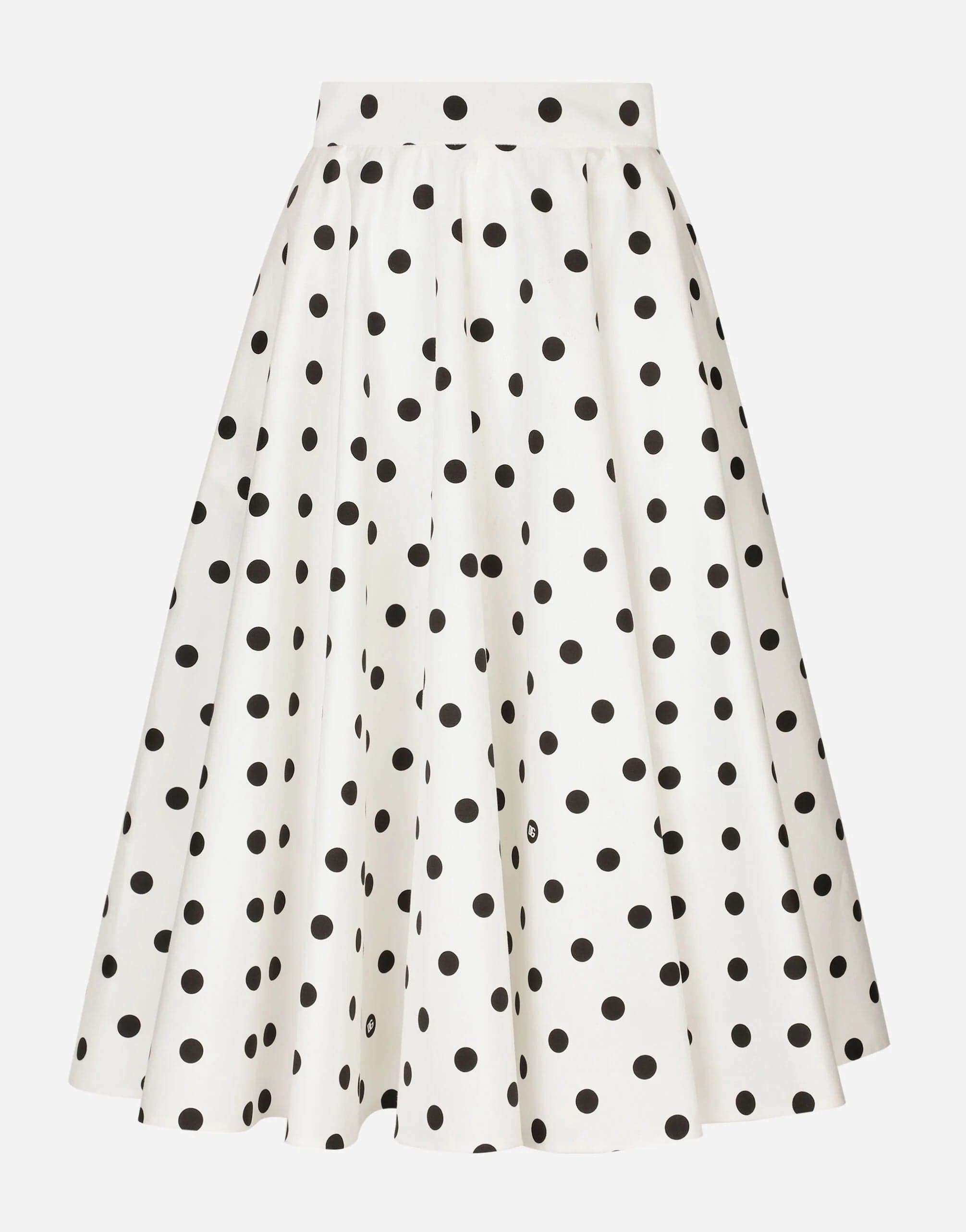 Dolce & Gabbana Polka-Dot Midi Skirt