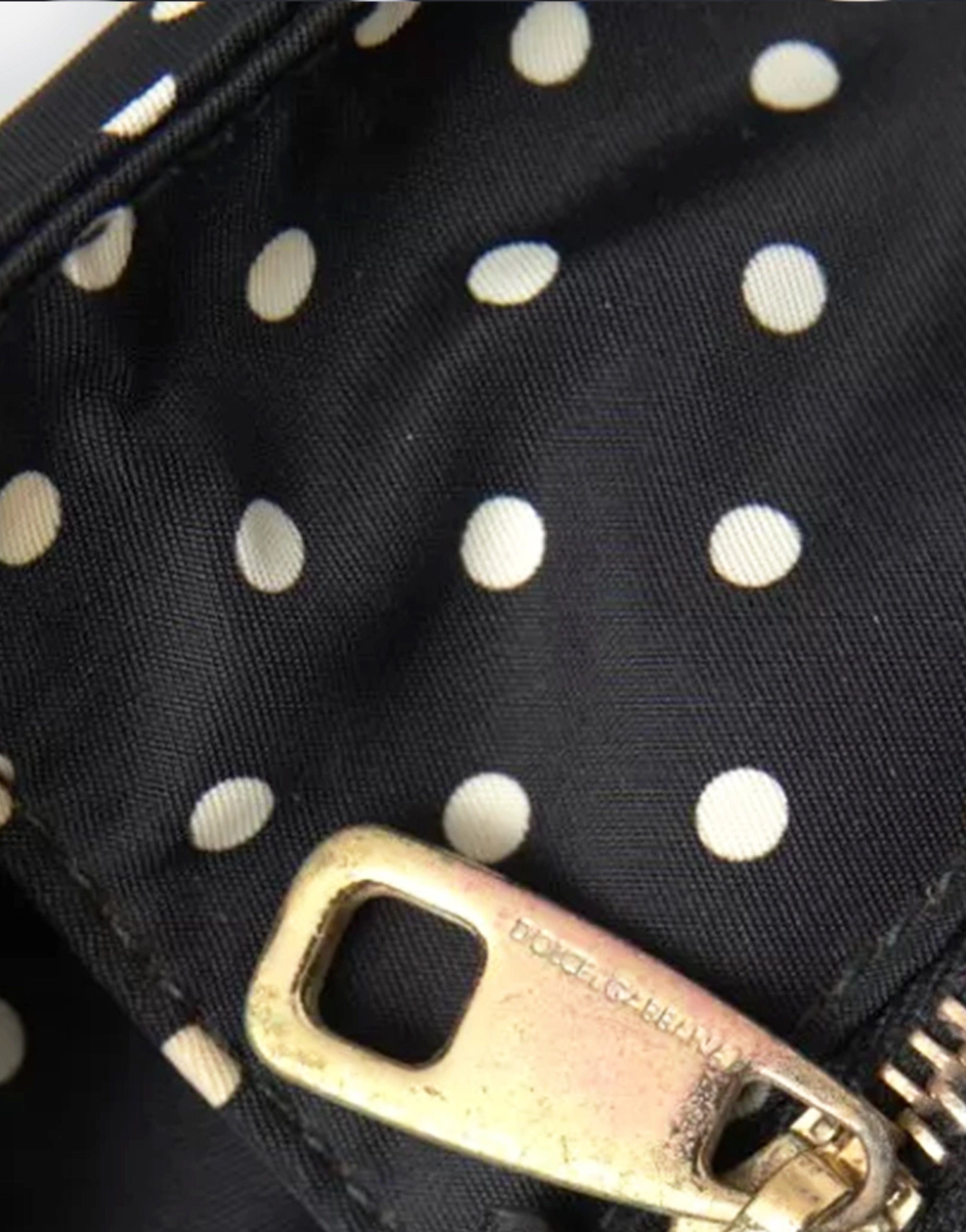 Dolce & Gabbana Polka Dot Nylon Diaper Bag