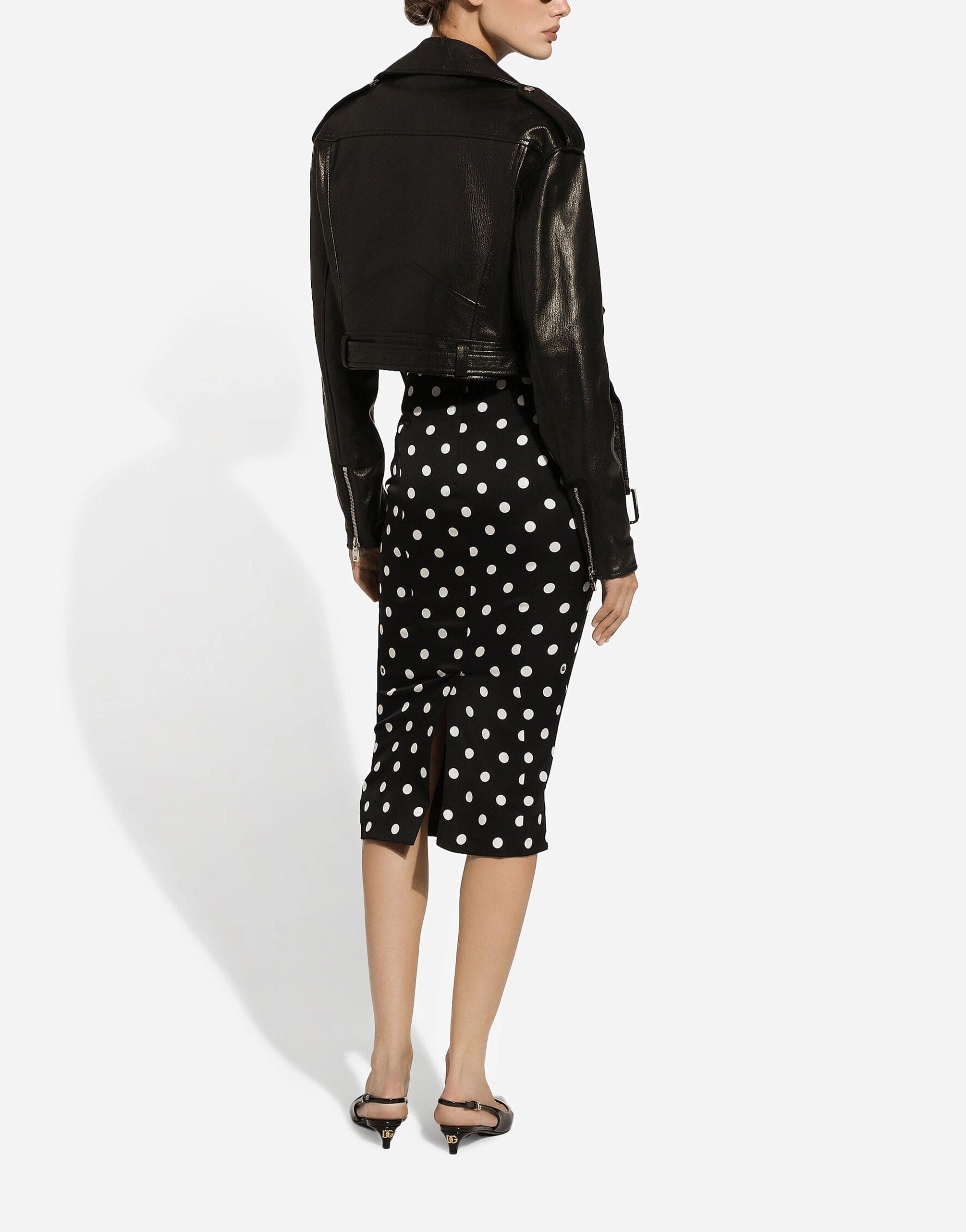 Dolce & Gabbana Polka-Dot Pencil Skirt