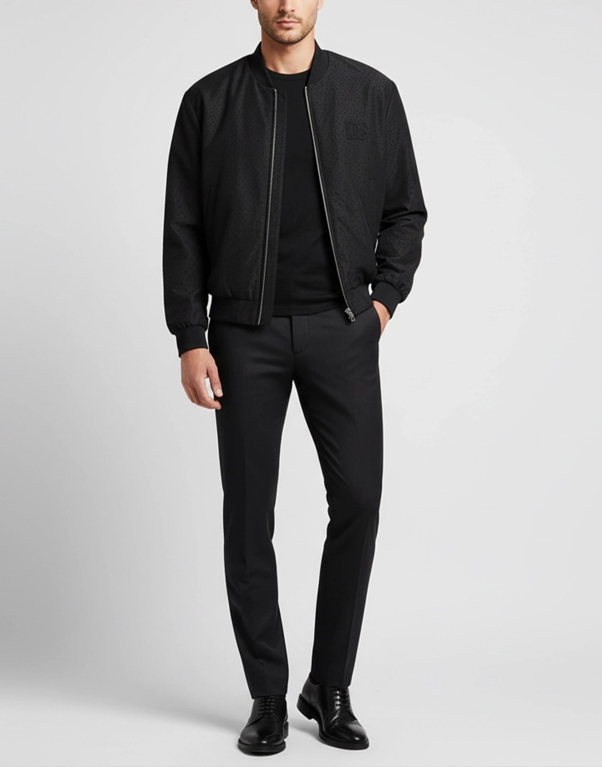 Dolce & Gabbana Polka-Dot Print Bomber Jacket