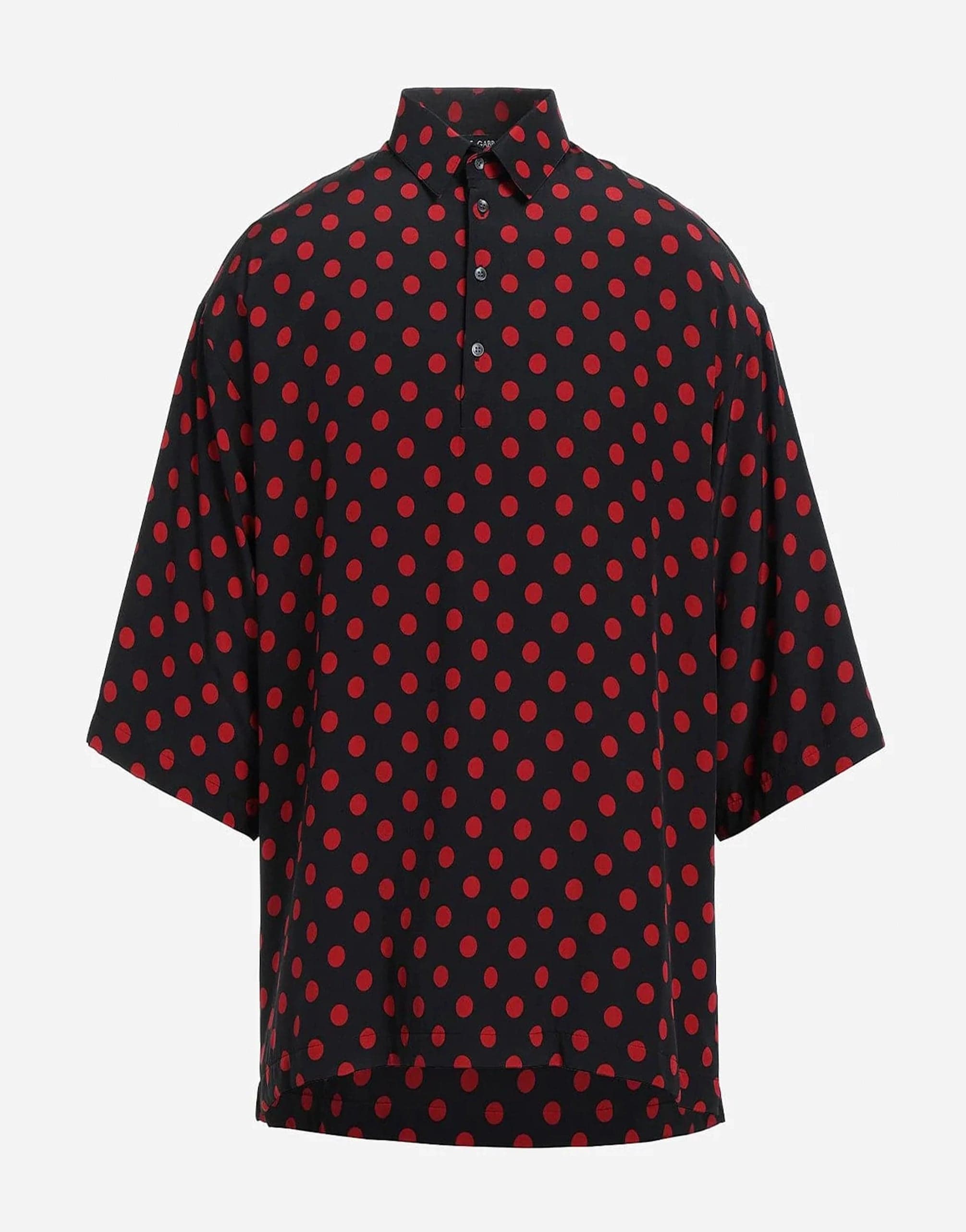 Dolce & Gabbana Polka-Dot Print Silk Shirt