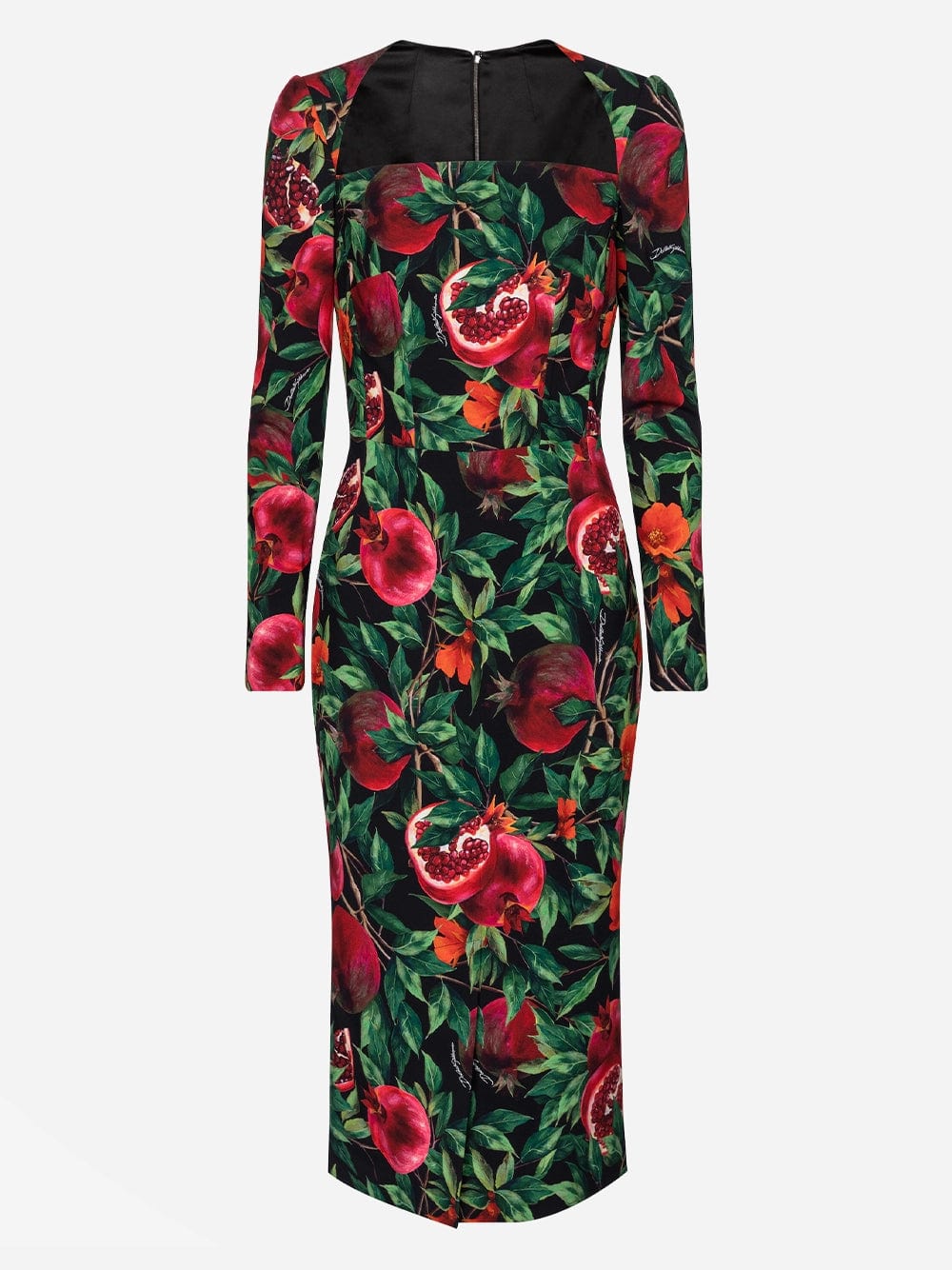 Dolce & Gabbana Pomegranate-Printed Midi Dress