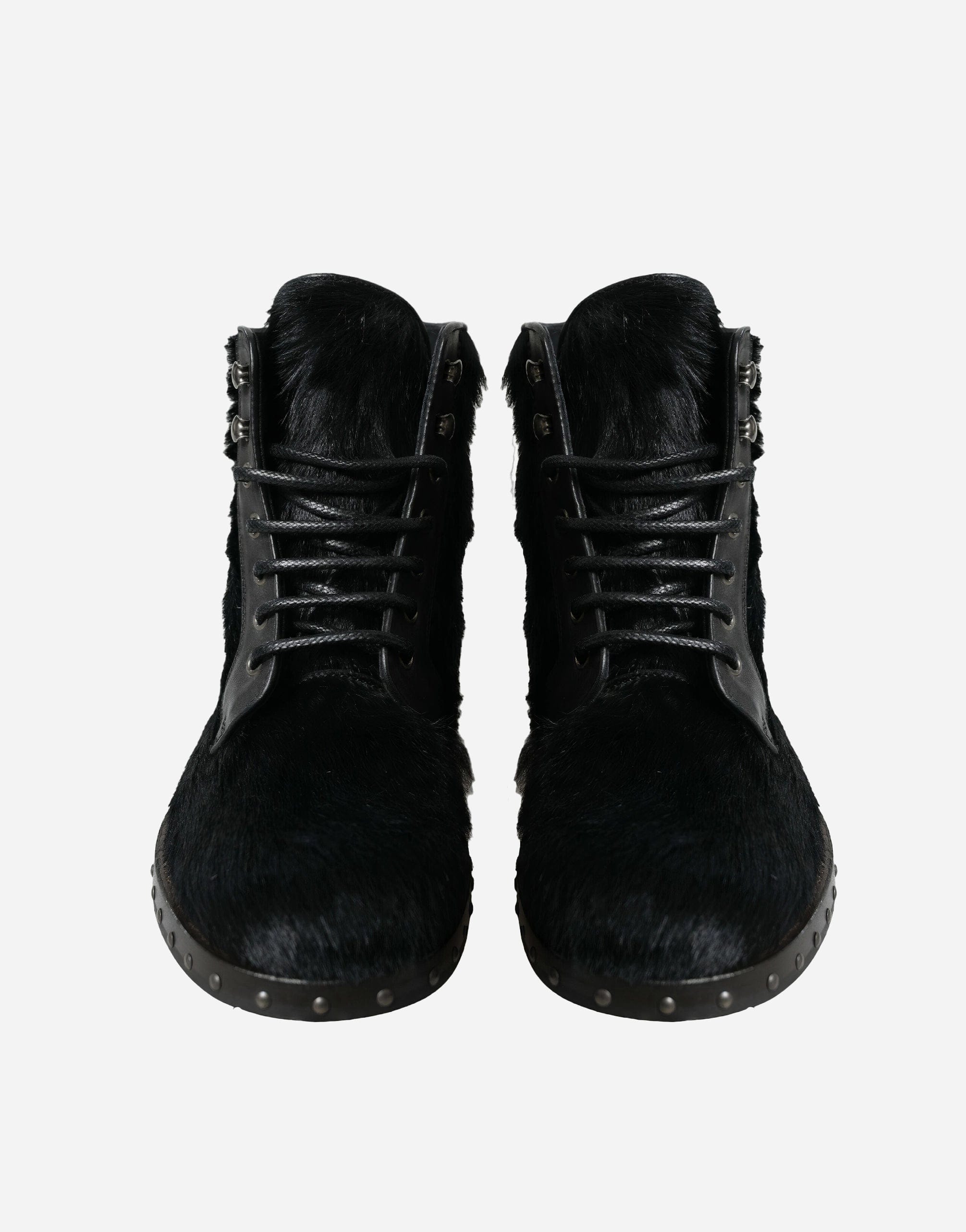 Dolce & Gabbana Pony-Style Leather Boots