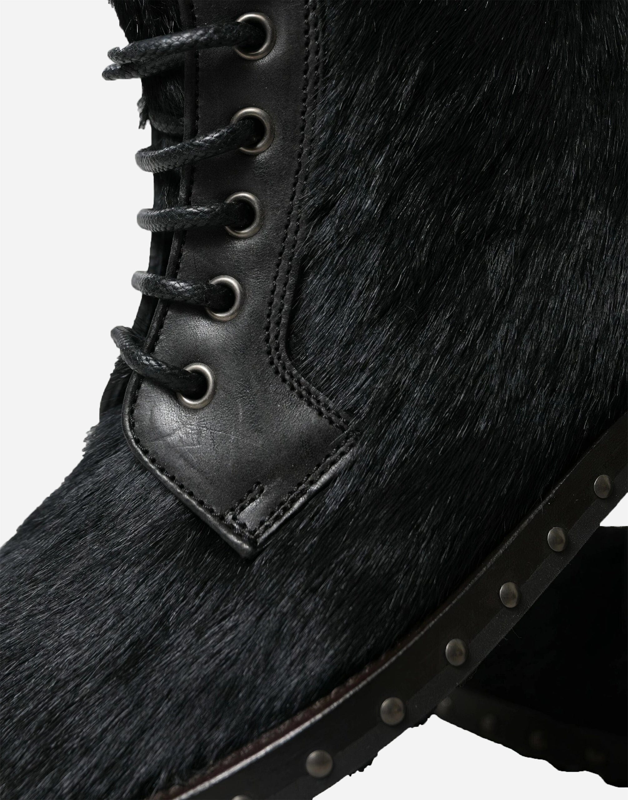 Dolce & Gabbana Pony-Style Leather Boots