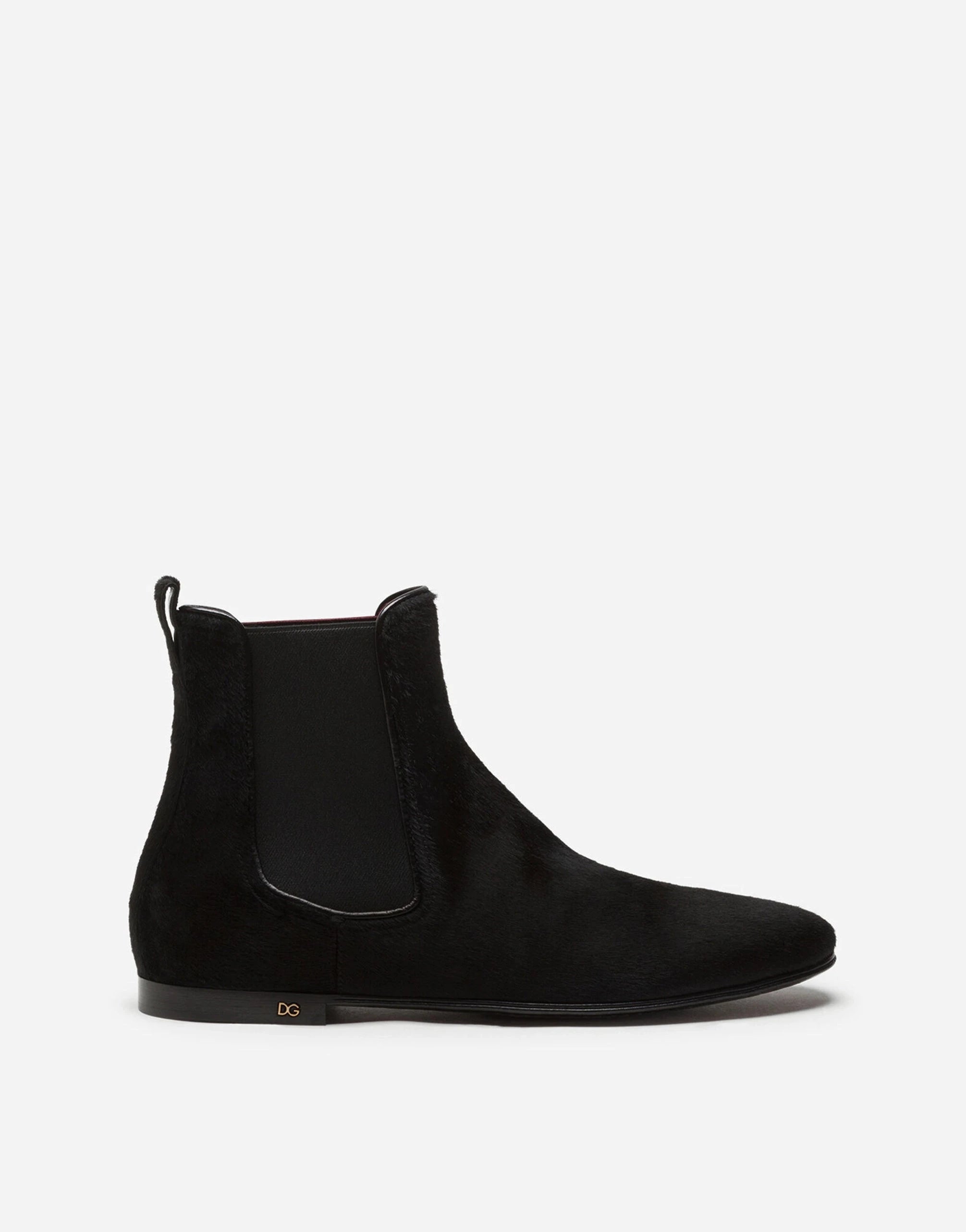 Dolce & Gabbana Pony-Style Leather Chelsea Boots