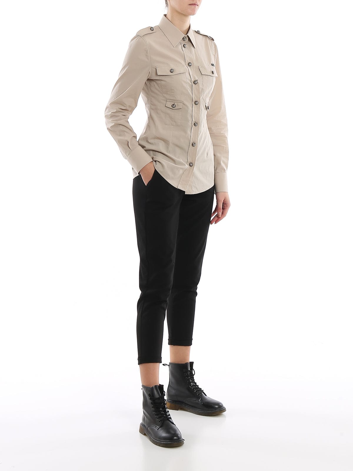 Dolce & Gabbana Poplin Safari Shirt