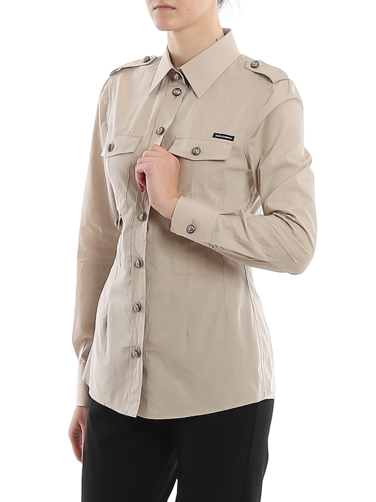 Dolce & Gabbana Poplin Safari Shirt