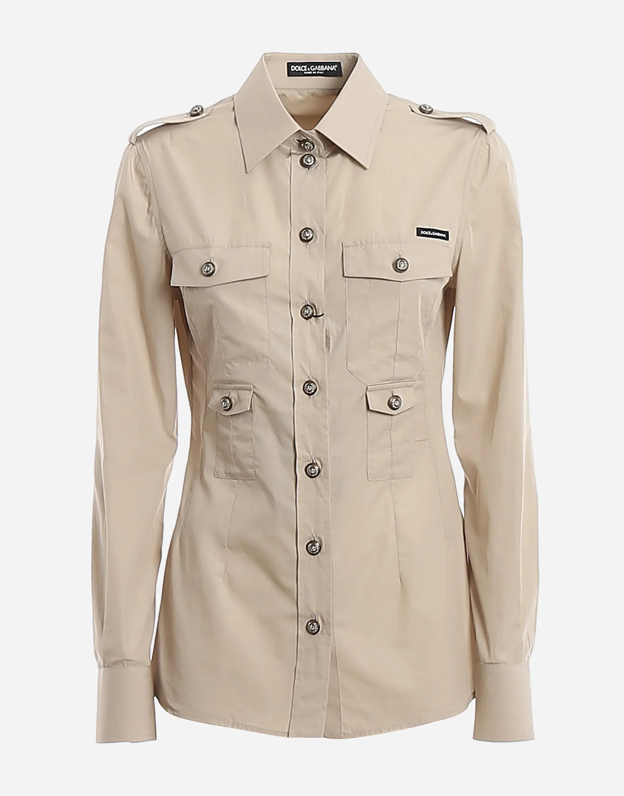 Dolce & Gabbana Poplin Safari Shirt