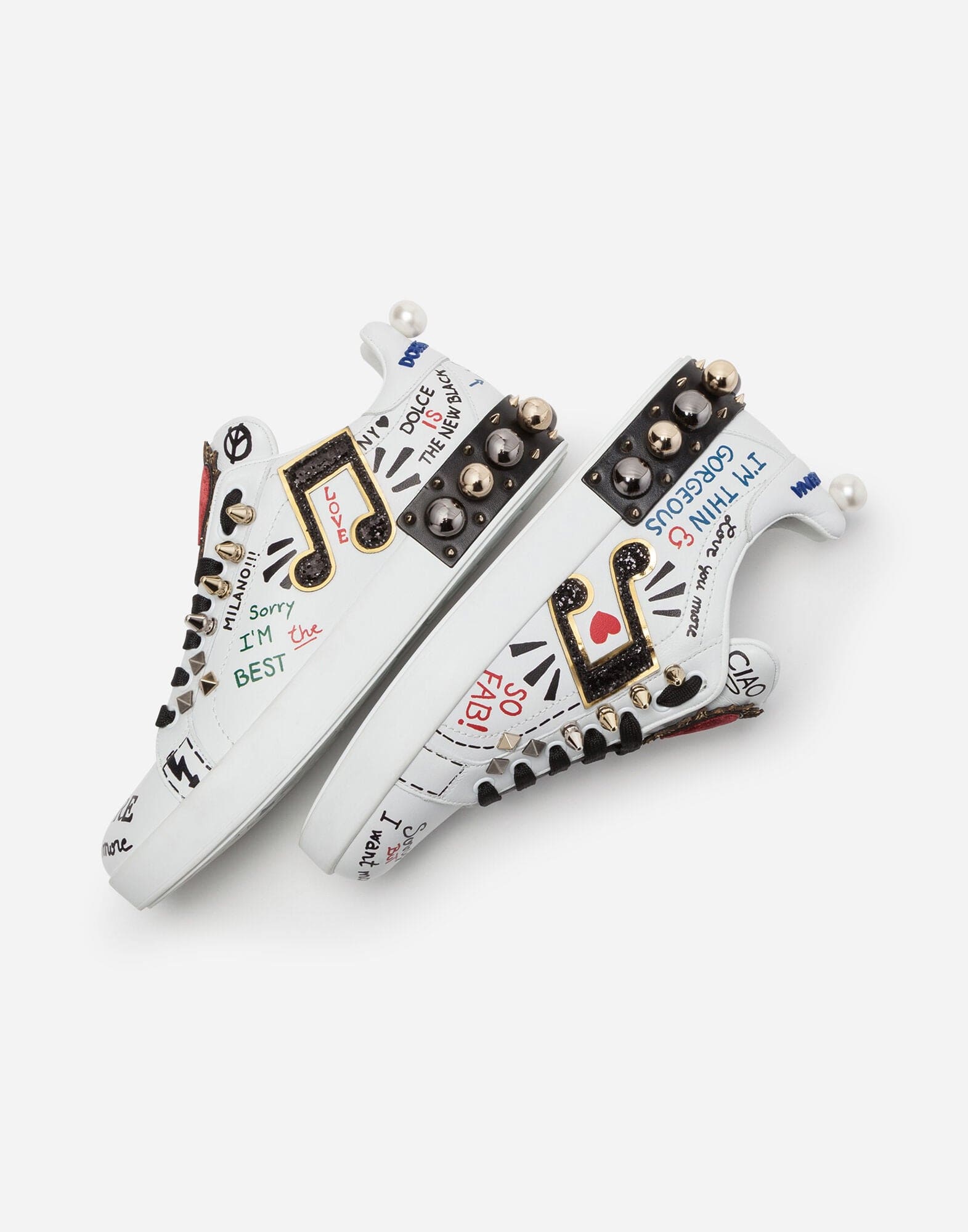 Dolce & Gabbana Portofino Appliqué Sneakers