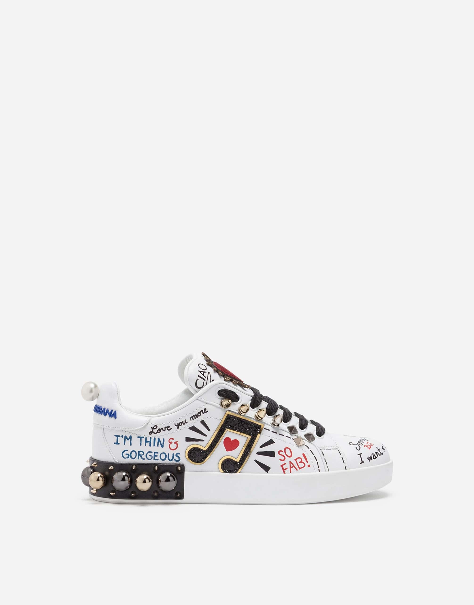 Dolce & Gabbana Portofino Appliqué Sneakers