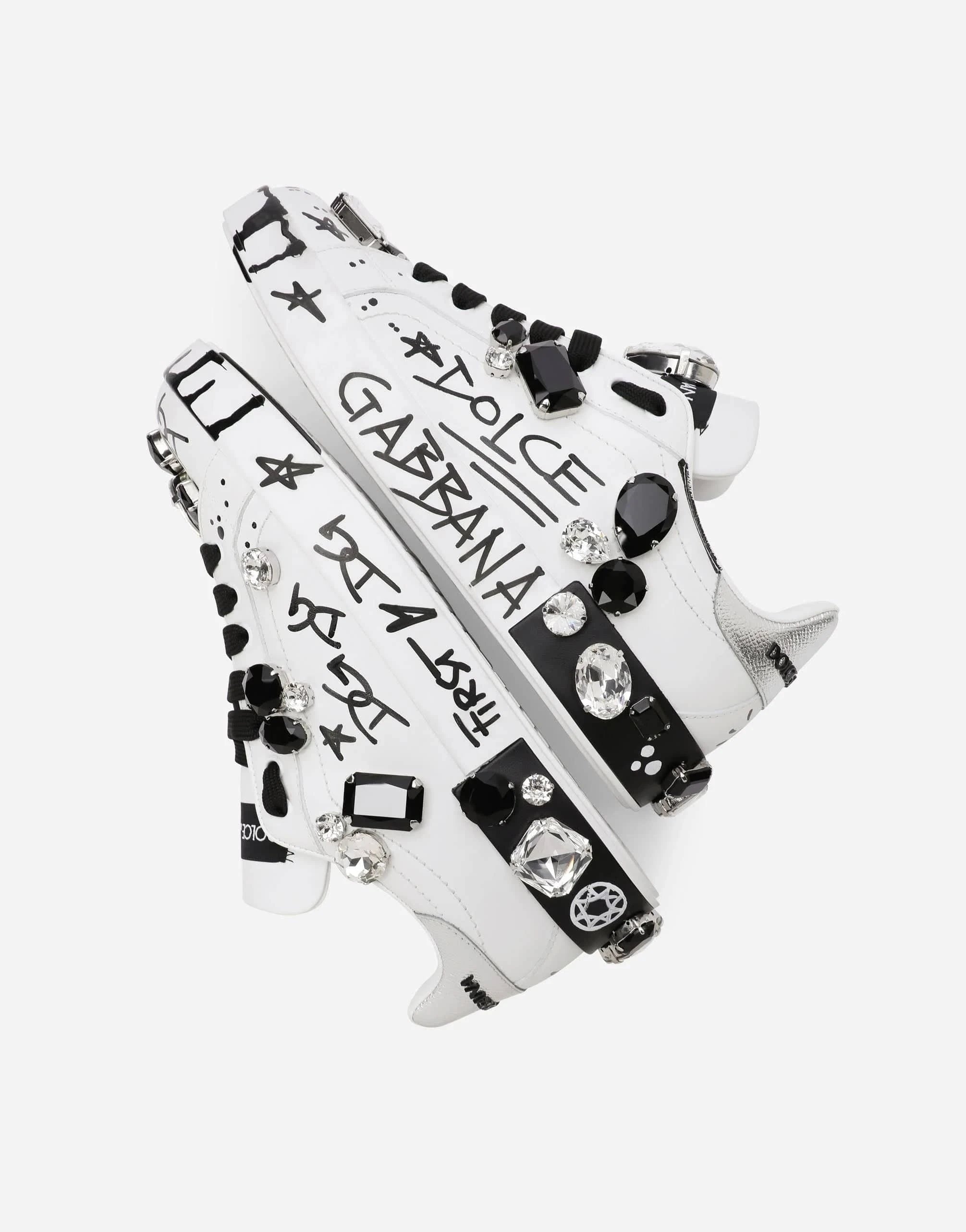 Dolce & Gabbana Portofino Crystal-Embellished Sneakers